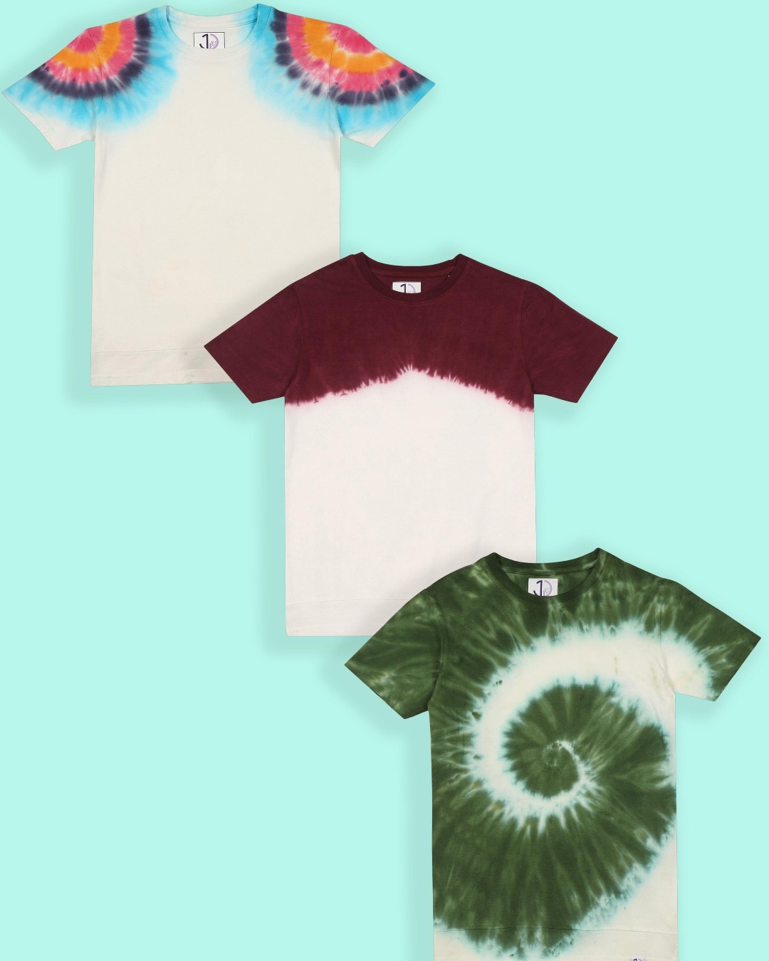 multicolor tie dye shirt