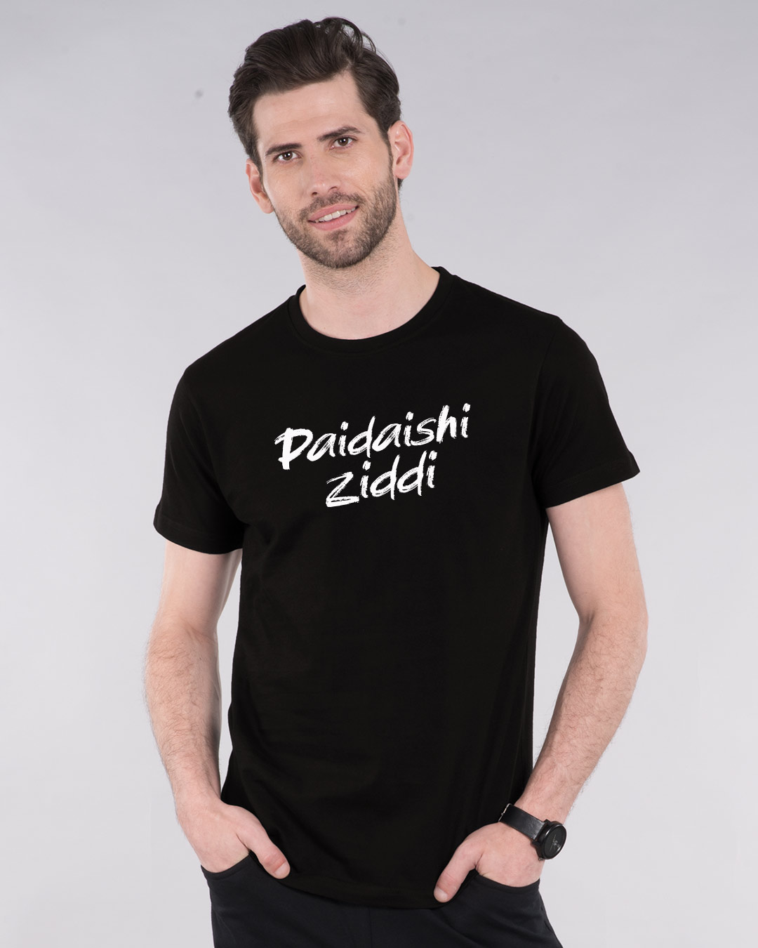 Shop Paidaishi Ziddi Half Sleeve T-Shirt-Back