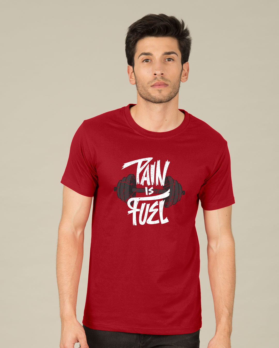 Shop Pain Is Fuel Half Sleeve T-Shirt-Back