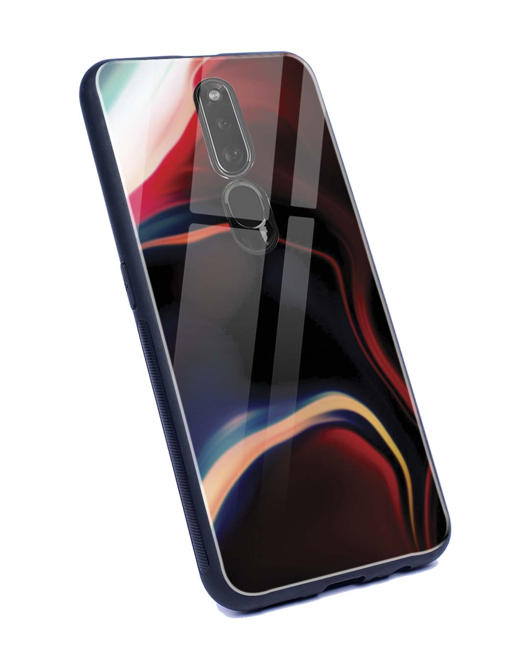 Shop Paint Swirls Oppo F11 Pro Glass Mobile Cover-Back