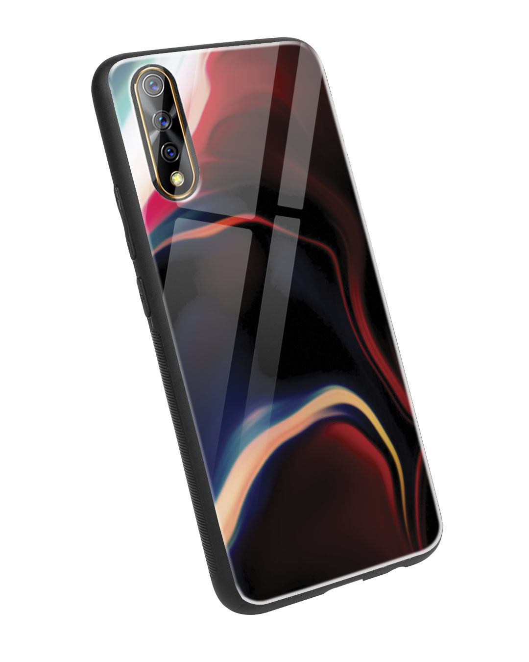 Shop Paint Swirls Vivo S1 Glass Mobile Cover-Back