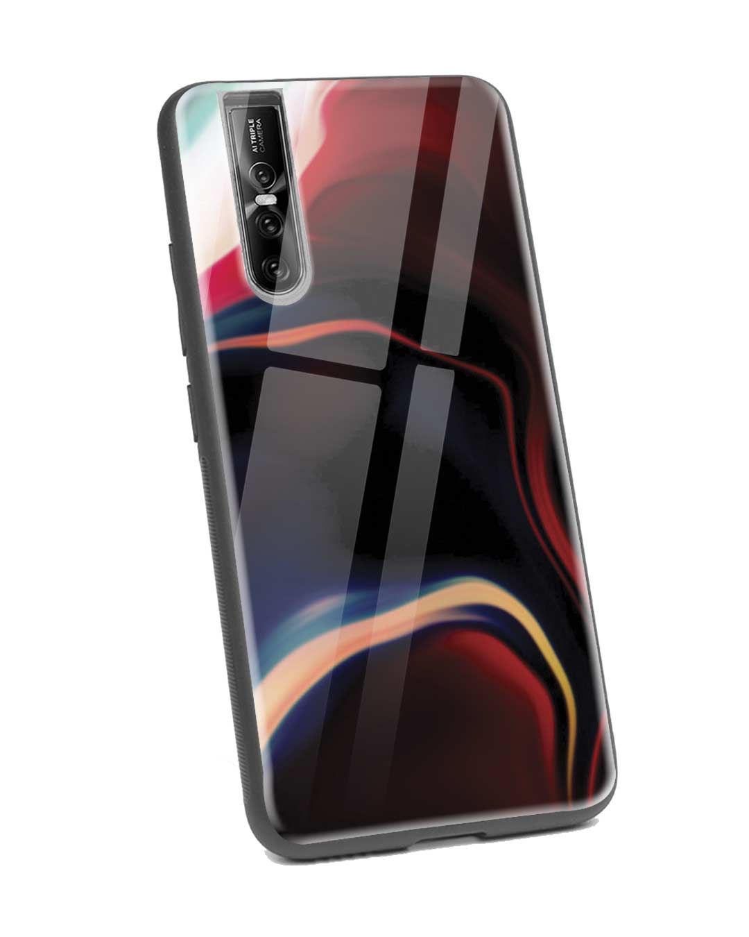 Shop Paint Swirls Vivo V15 Pro Glass Mobile Cover-Back