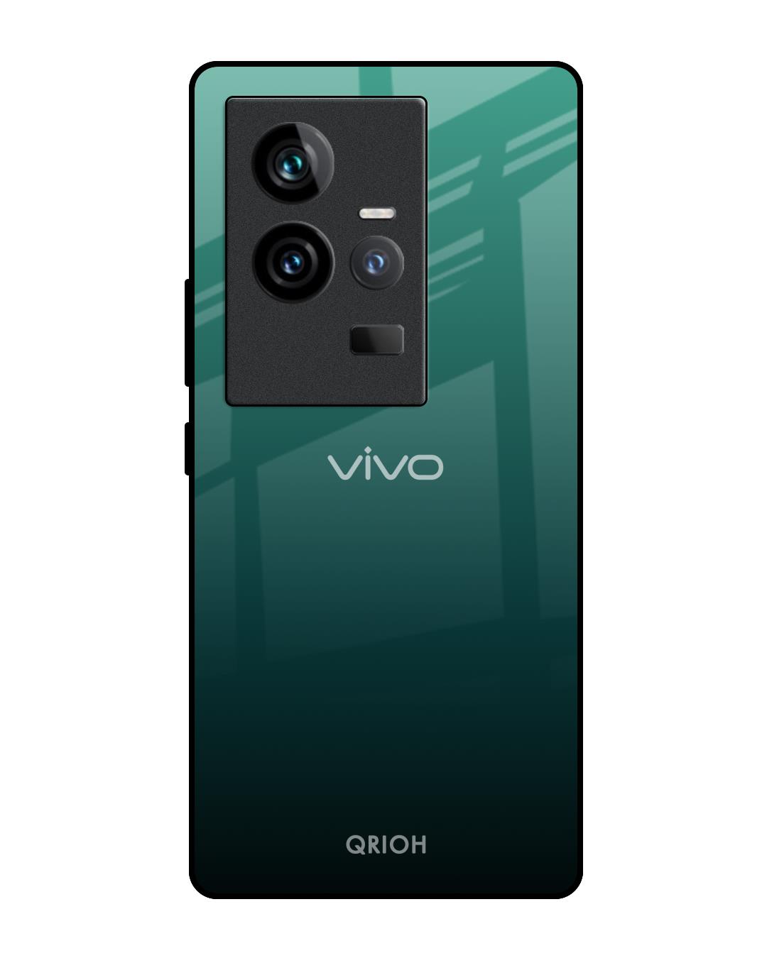 Shop Palm Green Premium Glass Case for Vivo iQOO 11 (Shock Proof,Scratch Resistant)-Front