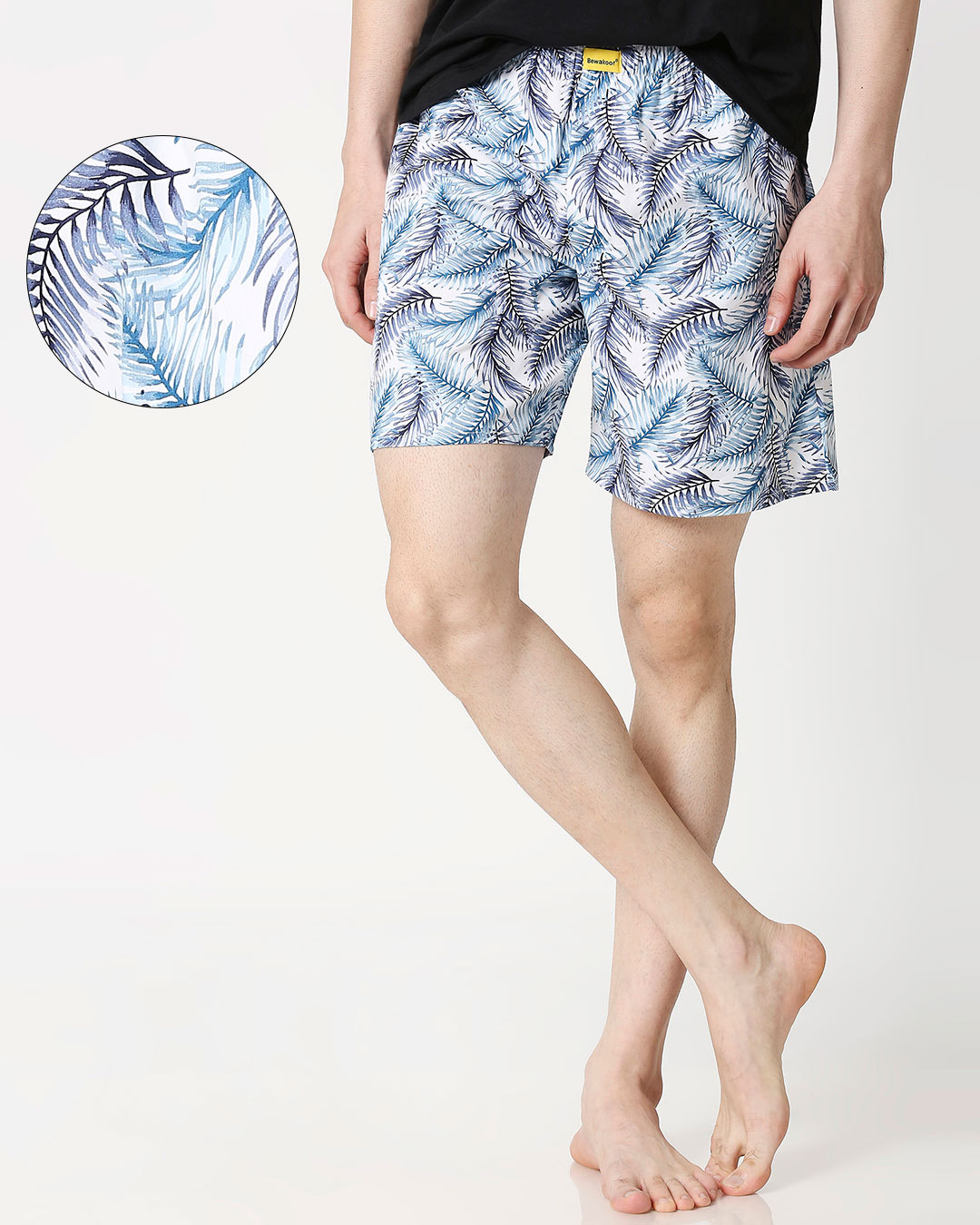 Buy Palm Leaves Side Pocket Men's Boxers Online in India at Bewakoof