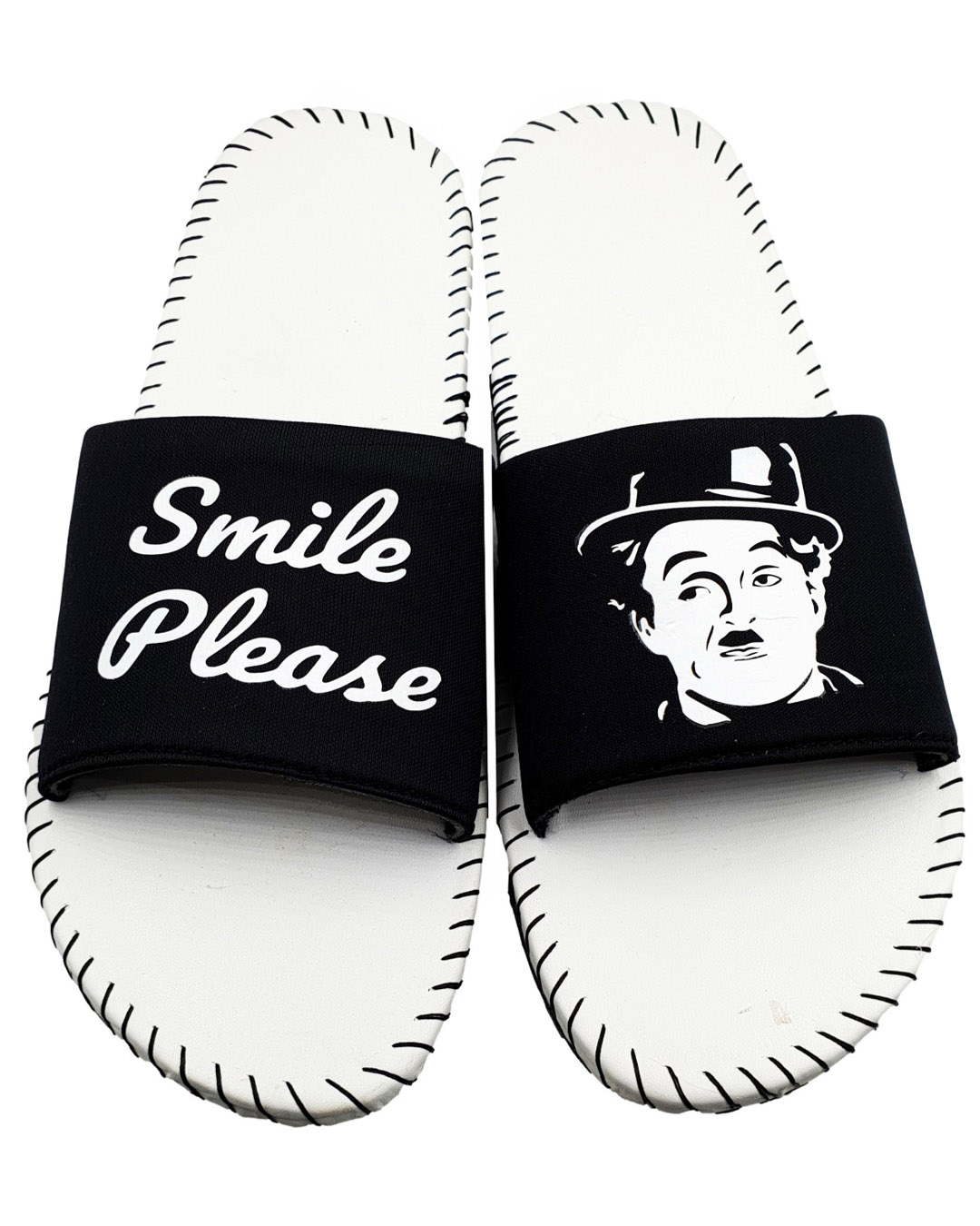 Shop Charlie White Slipper Flipflops Slides For Men-Back