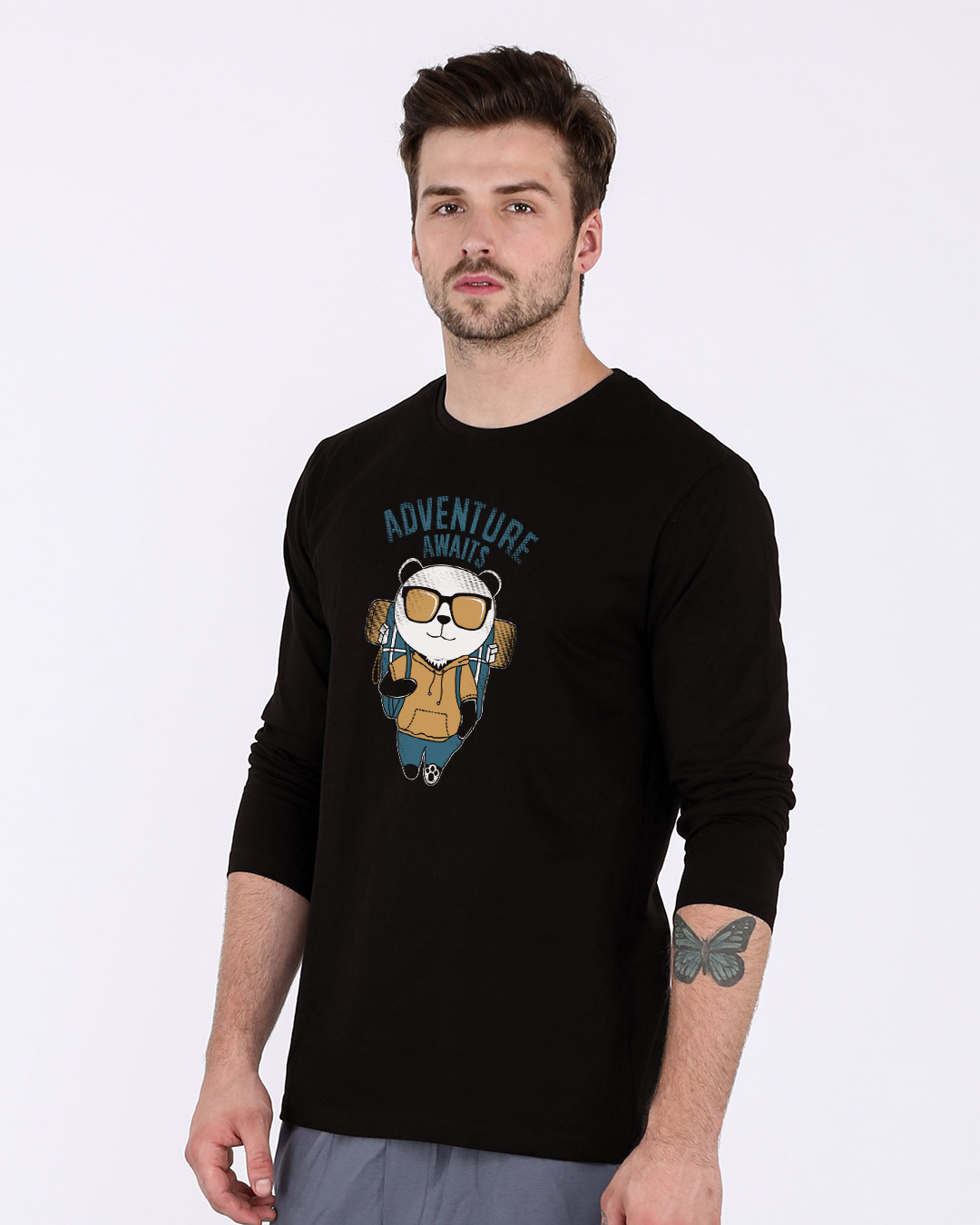Shop Panda Adventure Full Sleeve T-Shirt-Back