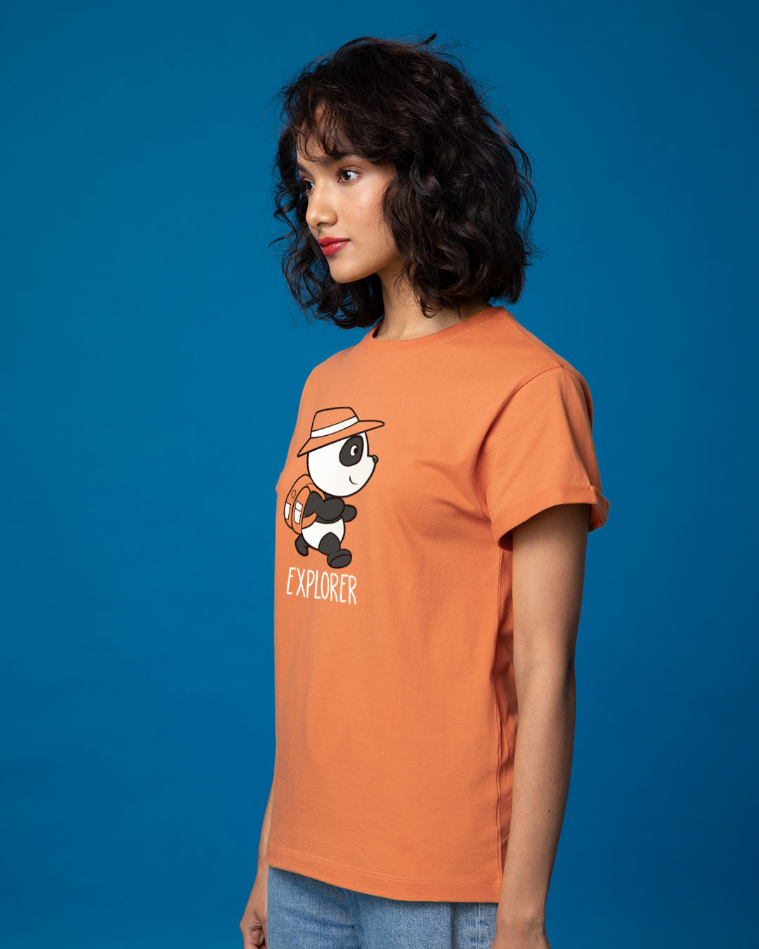 Shop Panda Explorer Boyfriend T-Shirt-Back