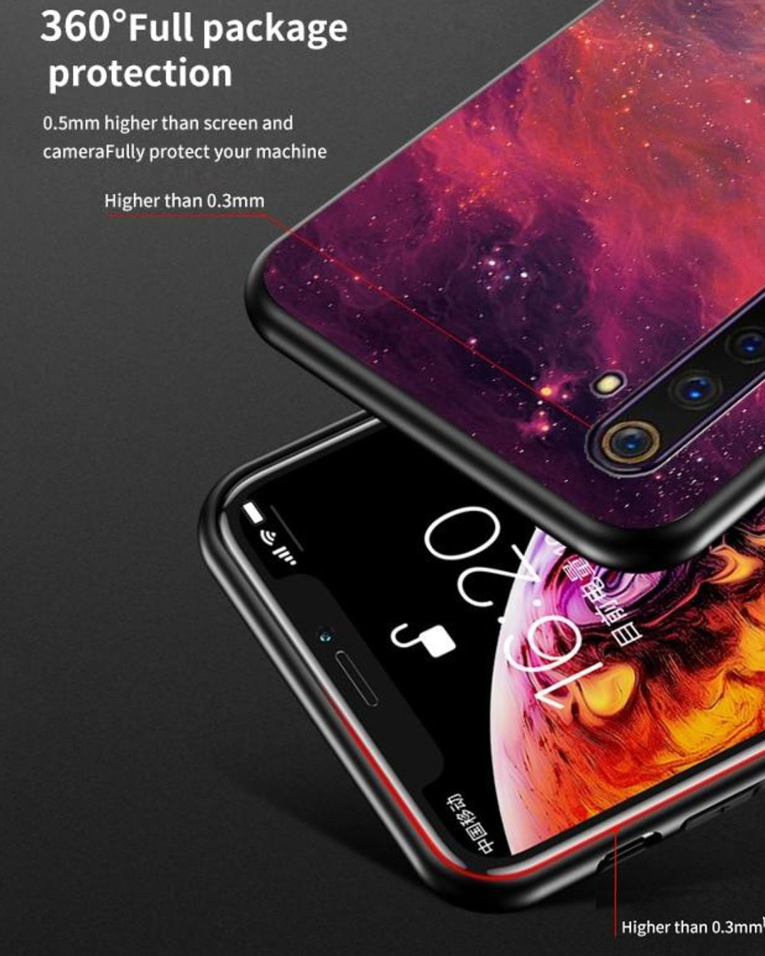Shop Panda Q Premium Glass Case for Apple Iphone 13 Pro (Shock Proof, Scratch Resistant)-Back
