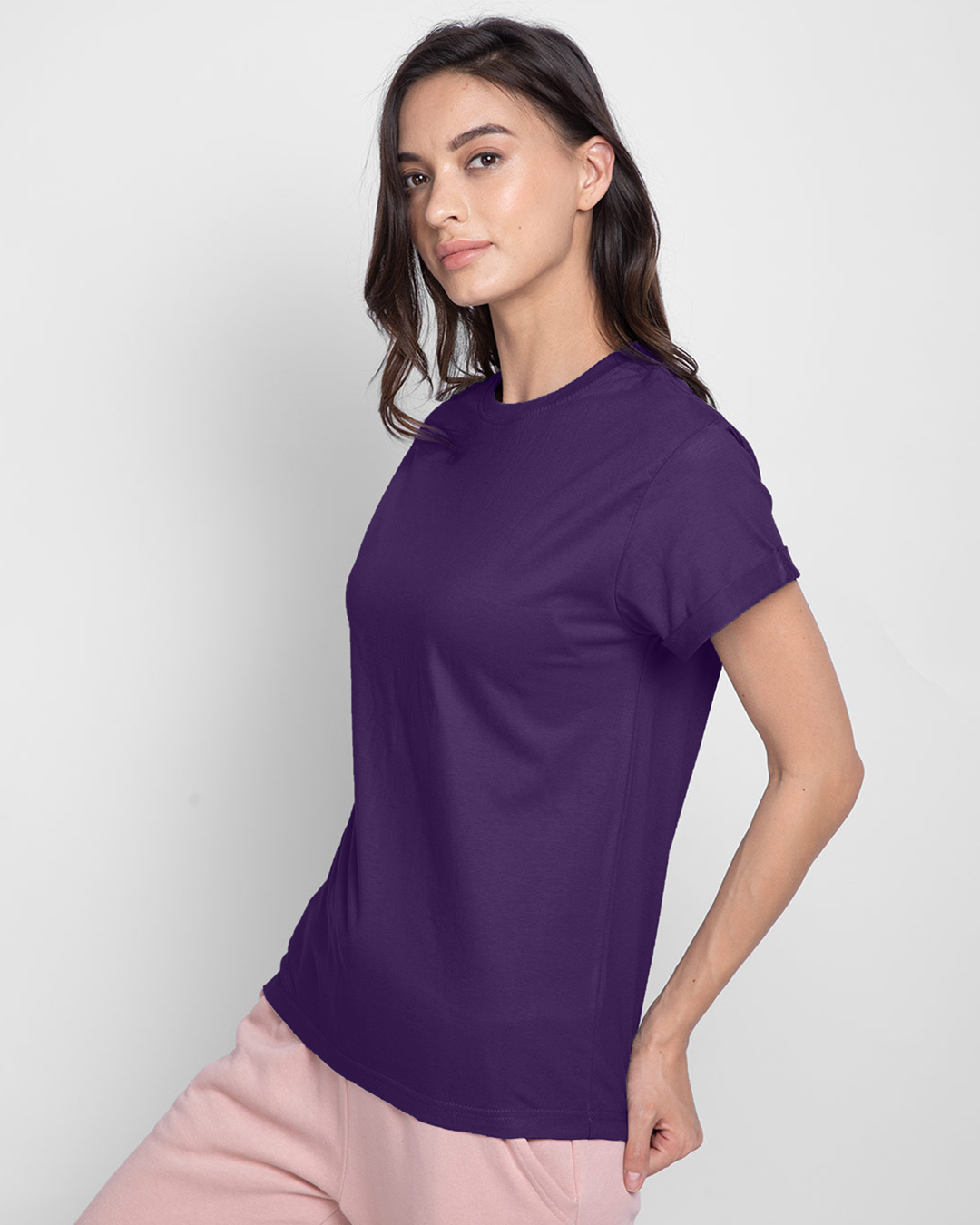 Shop Parachute Purple Boyfriend T-Shirt-Back