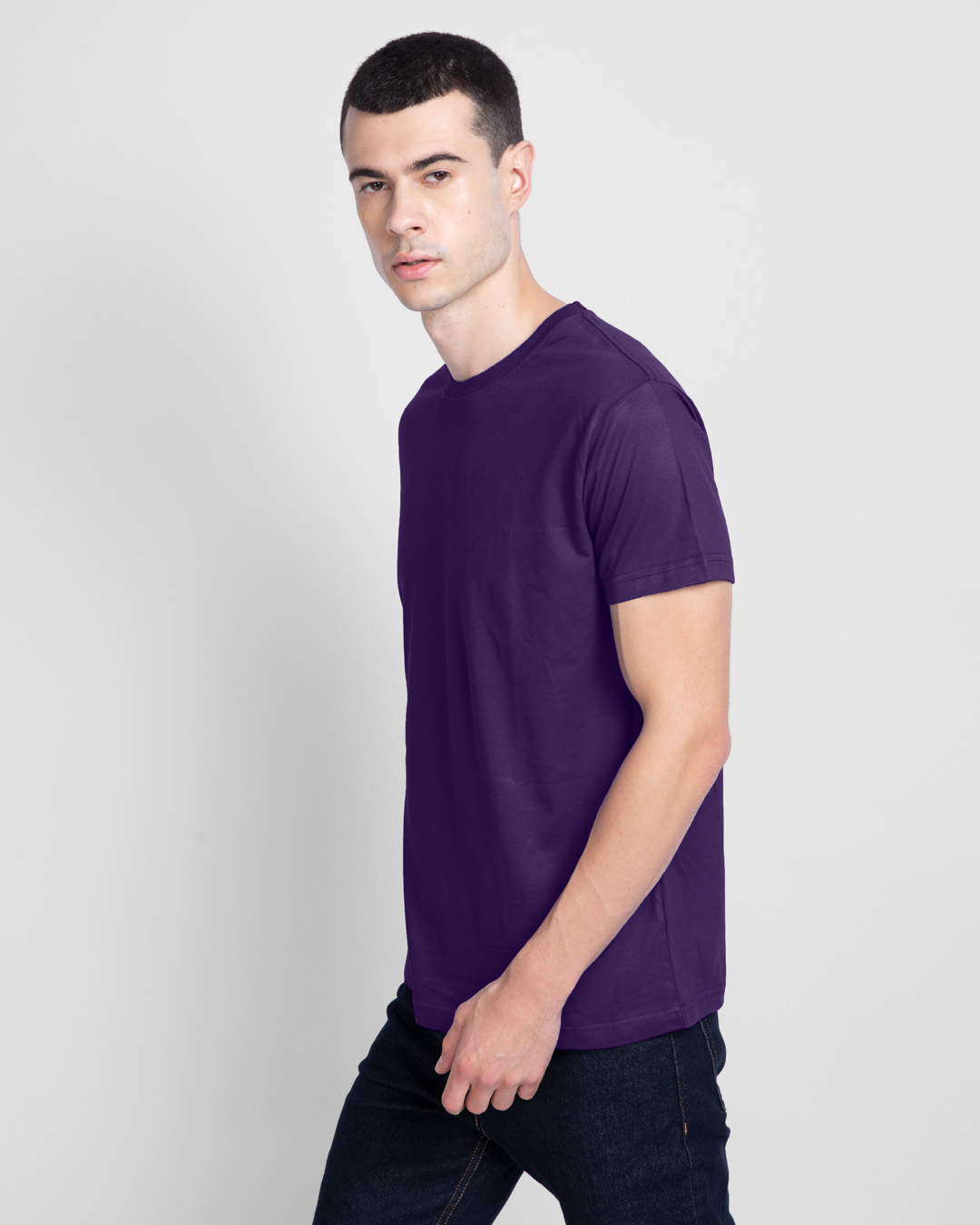 Shop Men's Parachute Purple T-shirt-Back