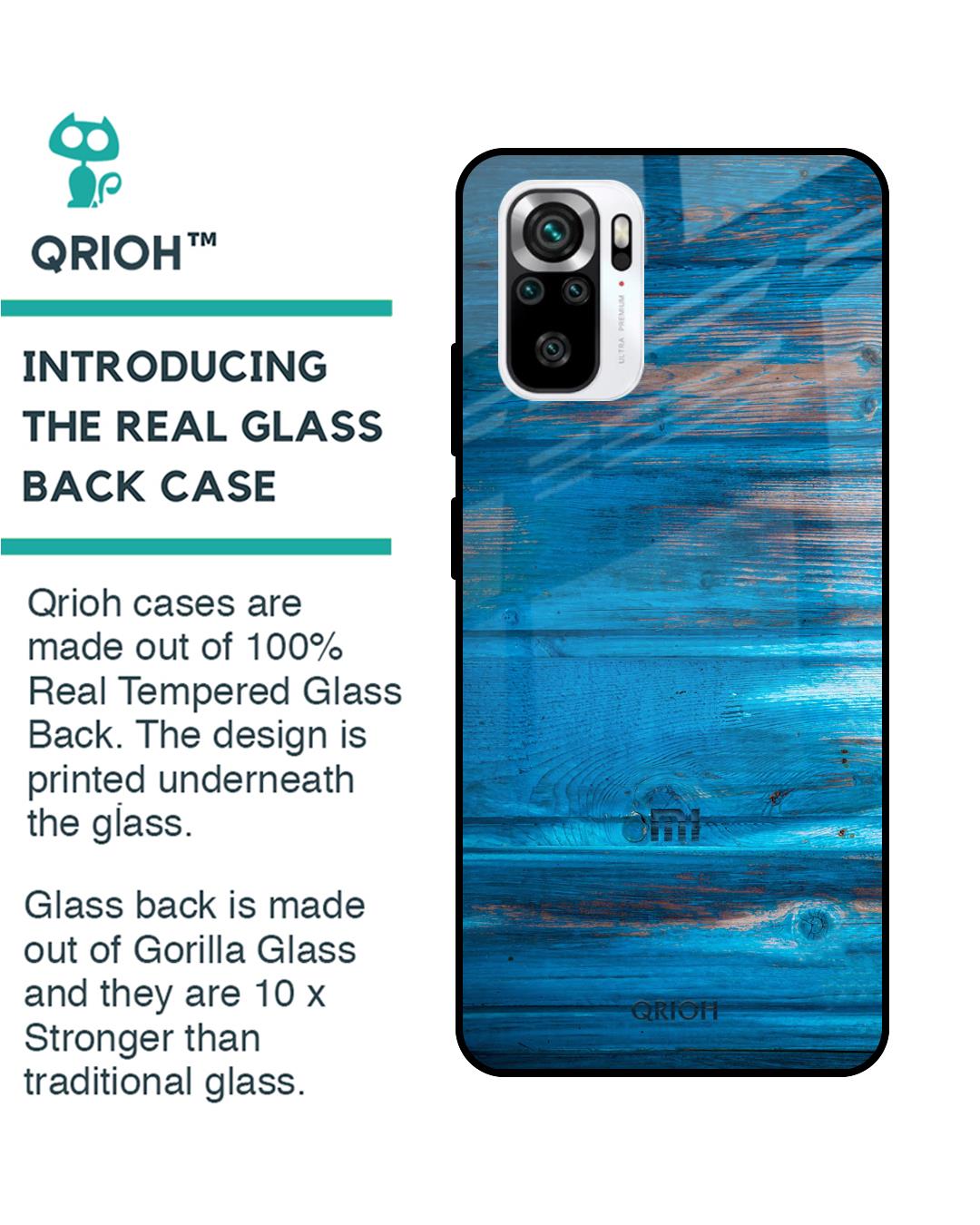 Shop Patina Finish Premium Glass Case for Redmi Note 11 SE (Shock Proof, Scratch Resistant)-Back