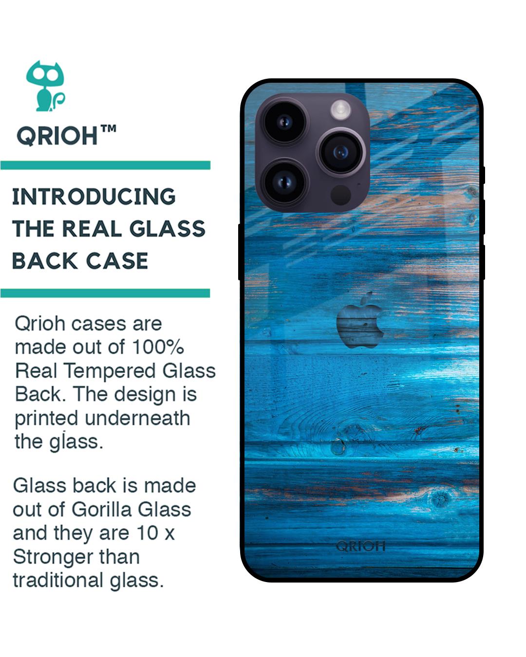 Shop Patina Finish Printed Premium Glass Cover for Apple iPhone 14 Pro Max (Shockproof, Light Weight)-Back