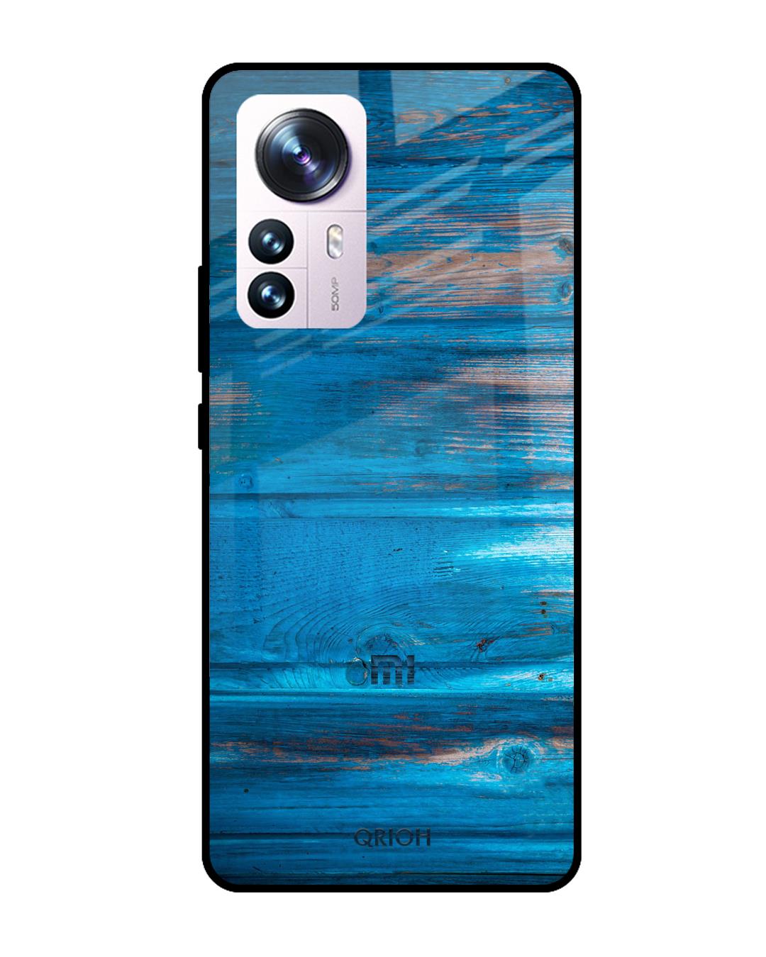 Shop Patina Finish Printed Premium Glass Cover for Mi 12 Pro 5G (Shockproof, Light Weight)-Back