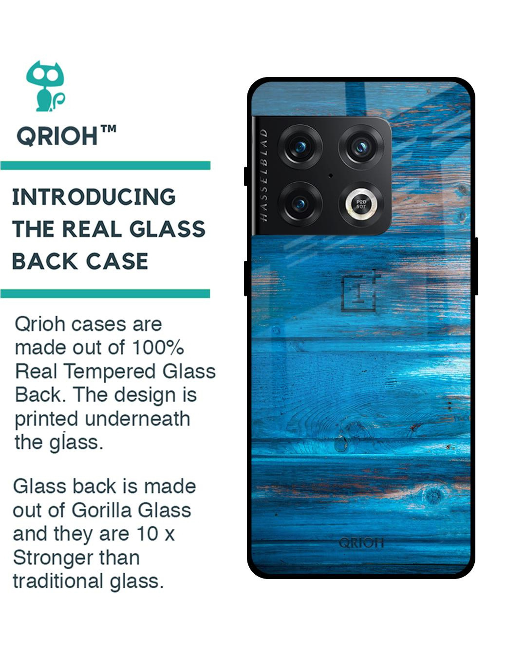 Shop Patina Finish Printed Premium Glass Cover for OnePlus 10 Pro (Shock Proof, Lightweight)-Back