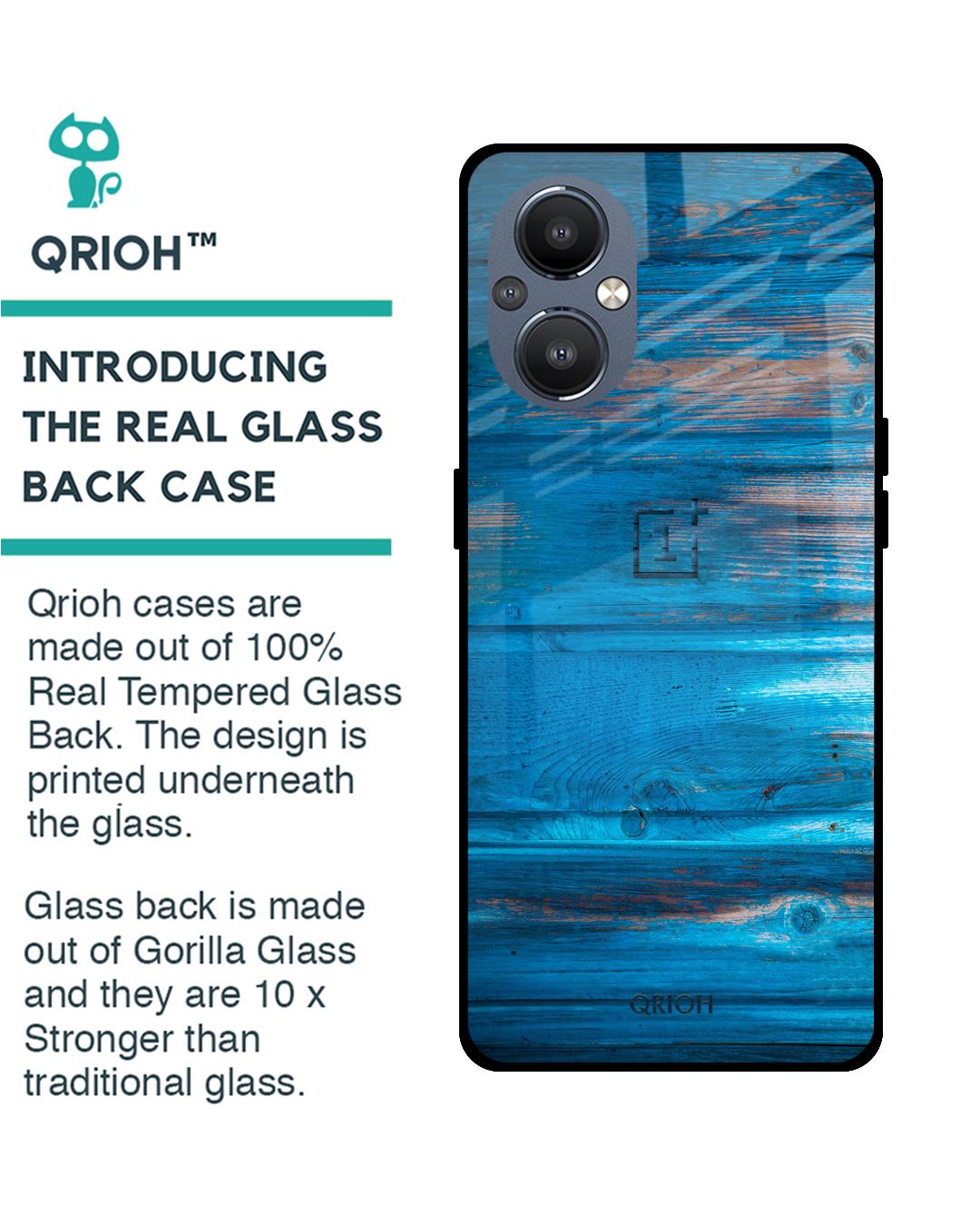 Shop Patina Finish Printed Premium Glass Cover For OnePlus Nord N20 (Shockproof, Light Weight)-Back