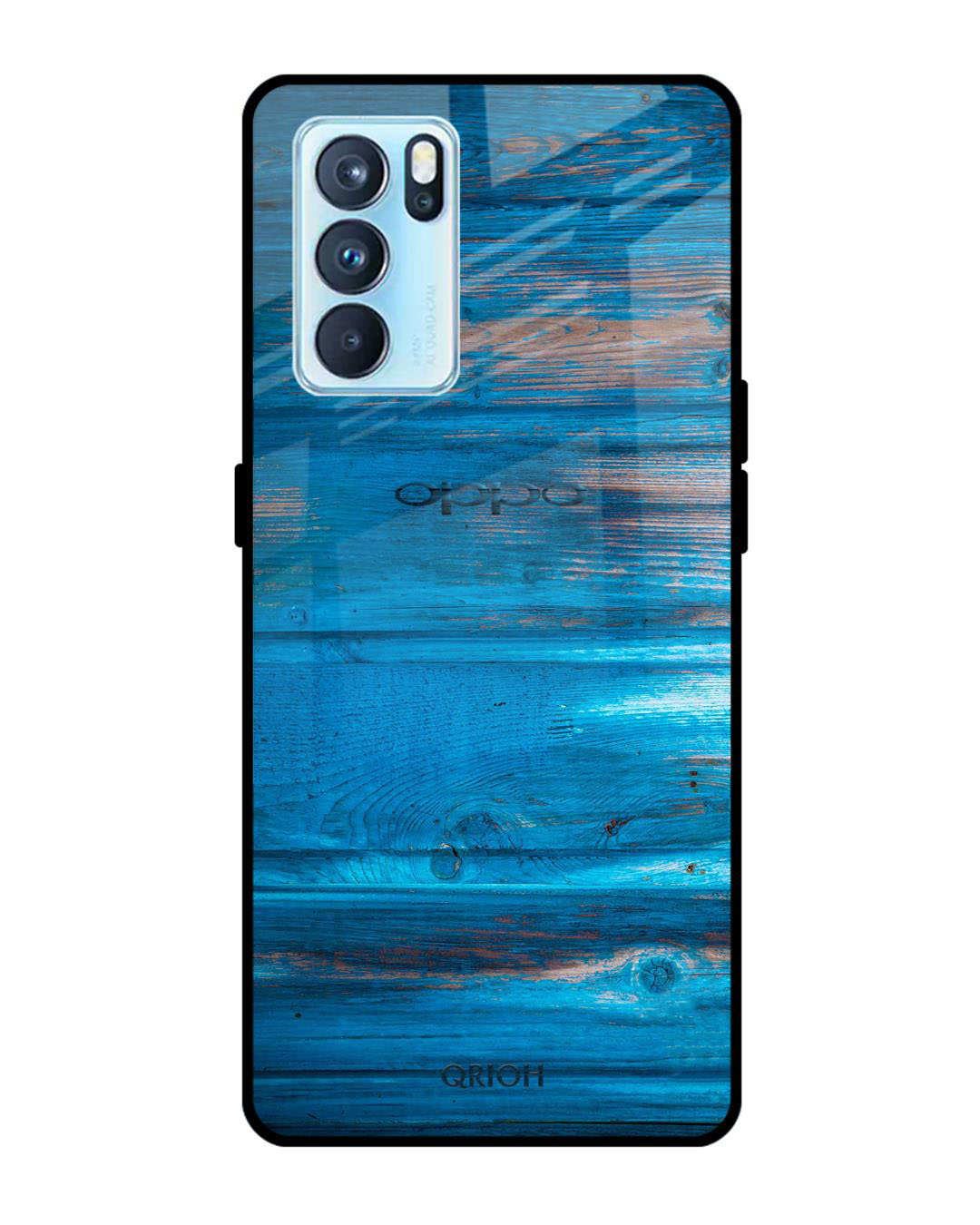 Buy Patina Finish Printed Premium Glass Cover for Oppo Reno 6 5G (Shock ...