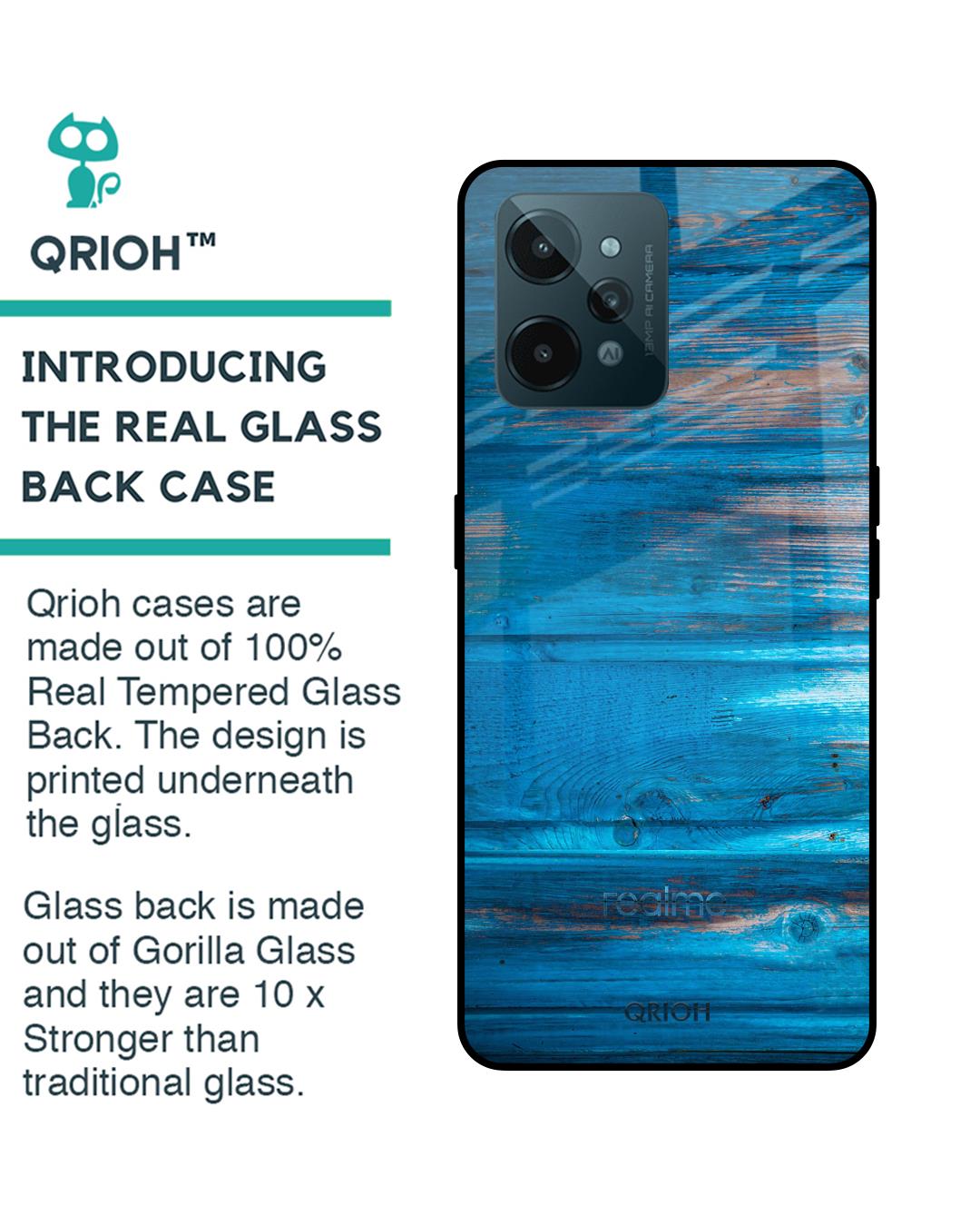Shop Patina Finish Printed Premium Glass Cover for Realme C31 (Shockproof, Light Weight)-Back