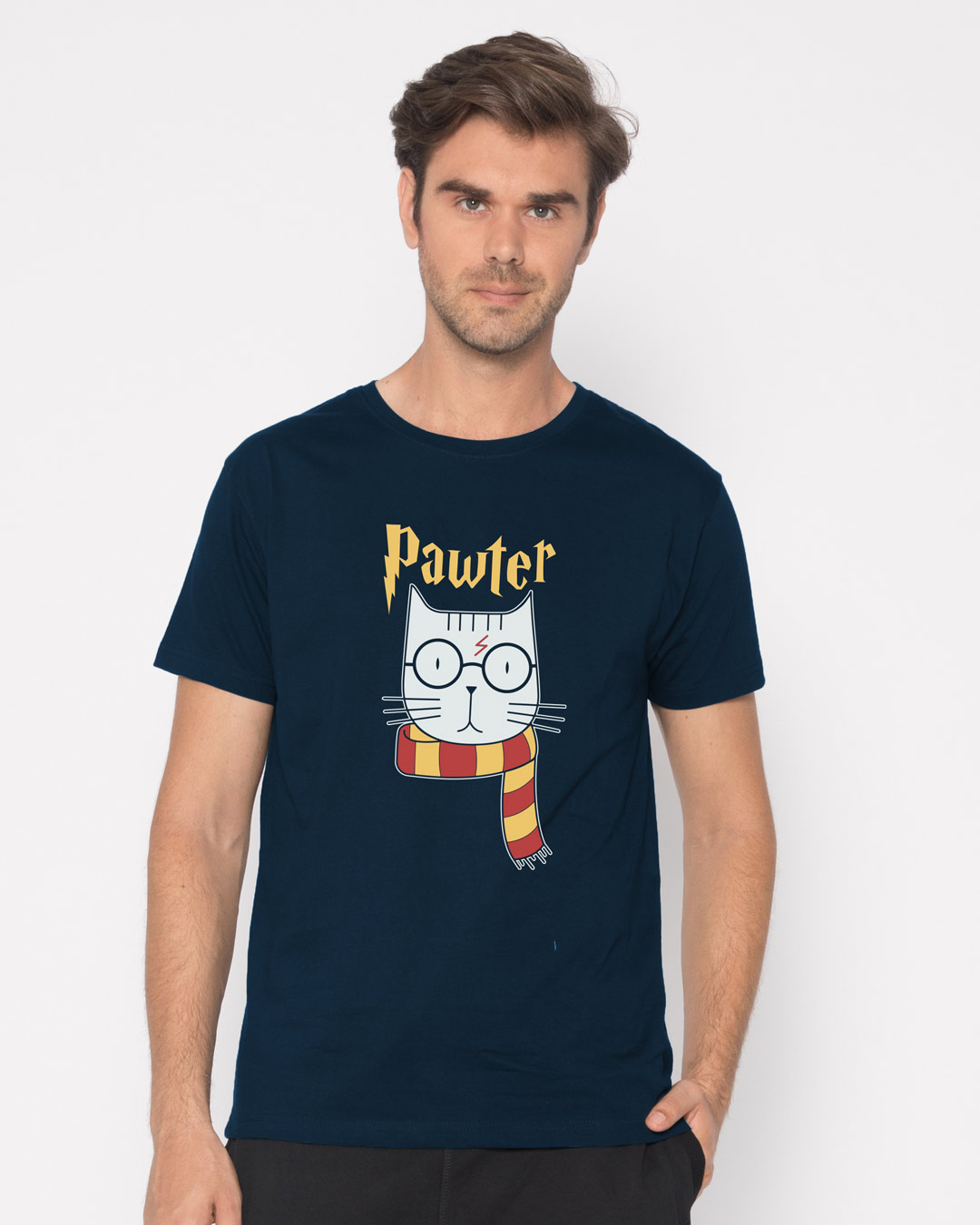 Shop Pawter Half Sleeve T-Shirt-Back
