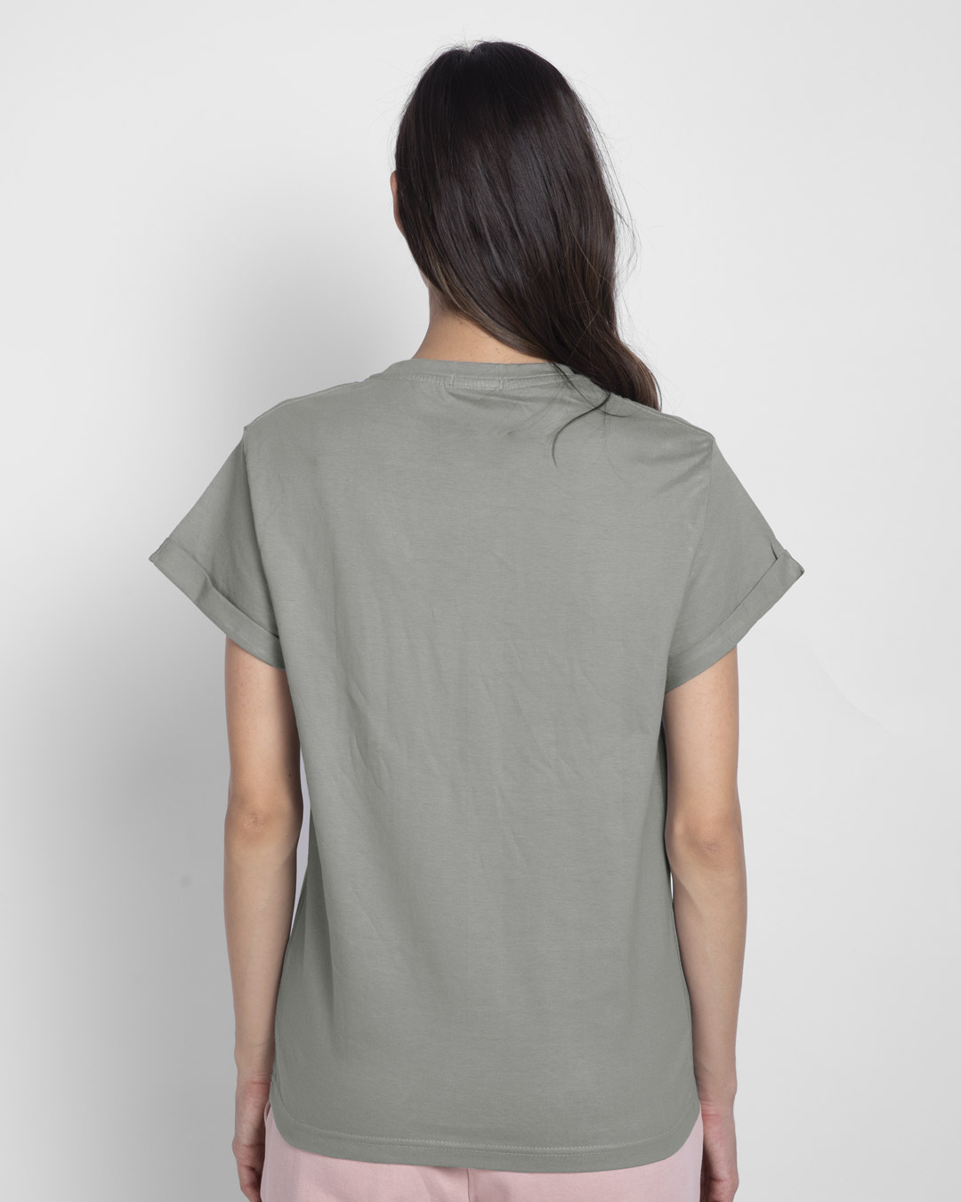 Shop Peace Jerry Boyfriend T-Shirt (TJL) Meteor Grey-Back
