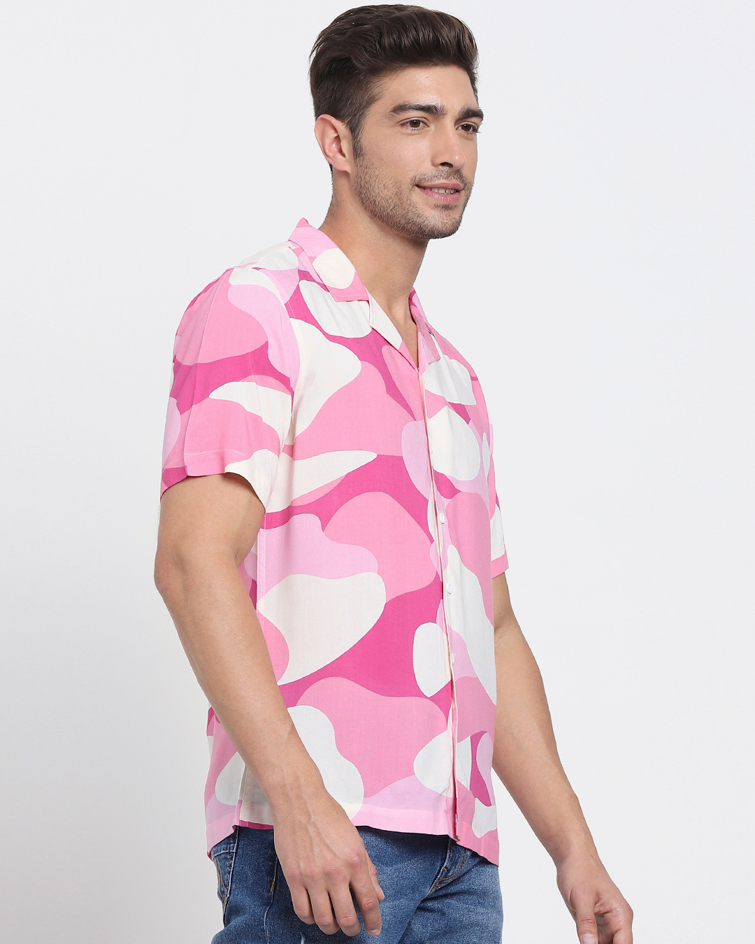 Shop Peppy Pink Camo Shirt-Back