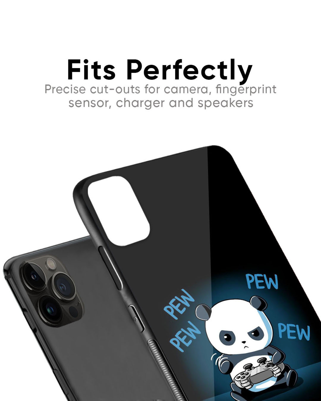 Shop Pew Pew Premium Glass Case for Apple iPhone 11 Pro (Shock Proof, Scratch Resistant)-Back