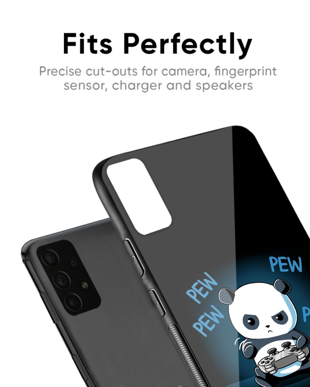 Shop Pew Pew Premium Glass Case for OnePlus 7 Pro (Shock Proof, Scratch Resistant)-Back