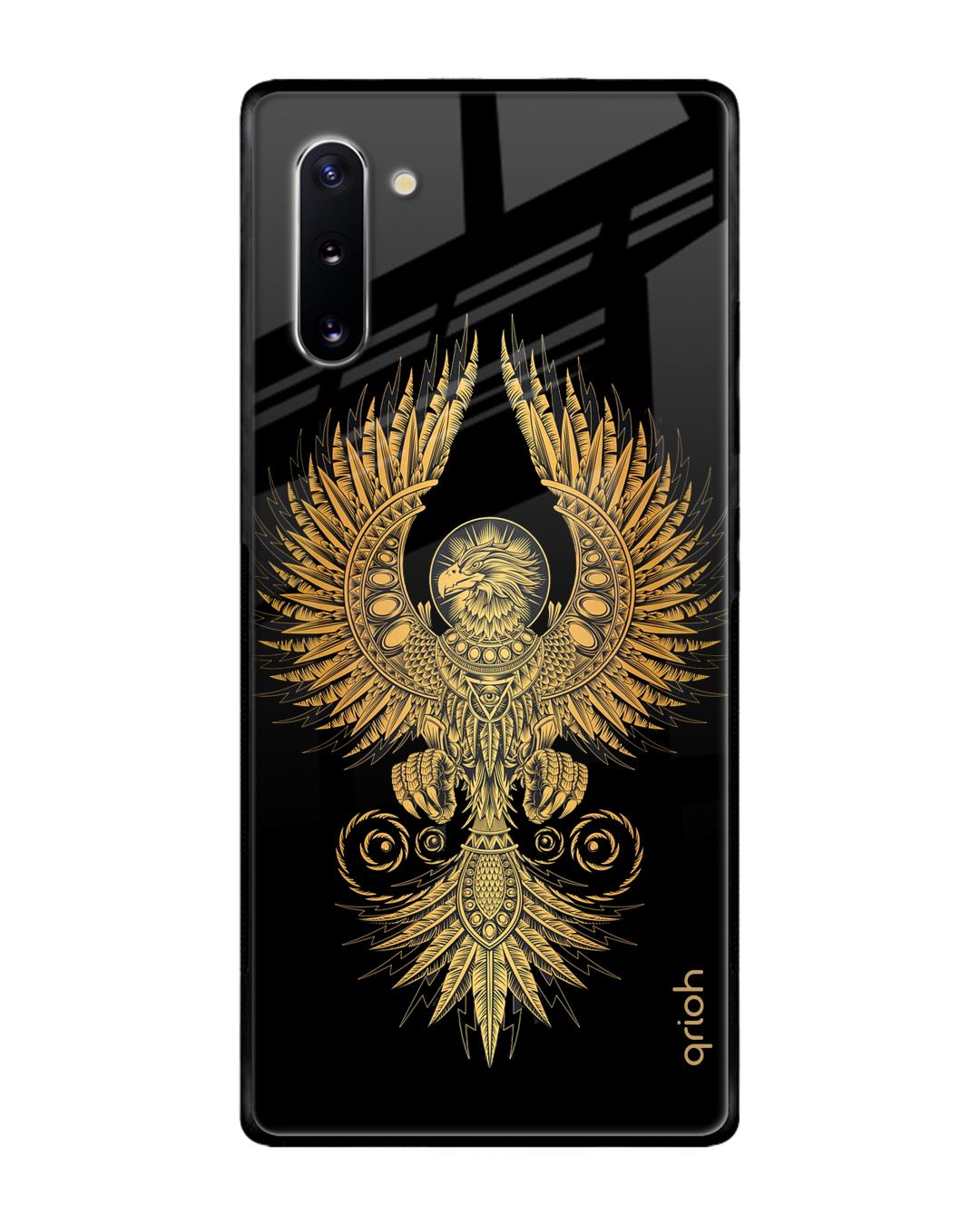 Shop Phoenix Art Printed Premium Glass Cover For Samsung Galaxy Note 10(Impact Resistant, Matte Finish)-Back
