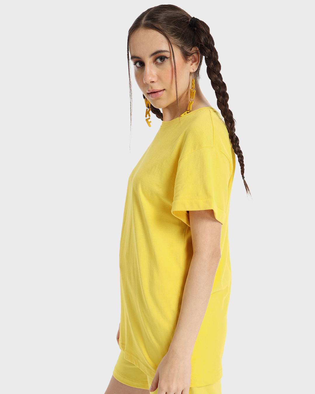 Shop Pineapple Yellow Boyfriend T-Shirt-Back