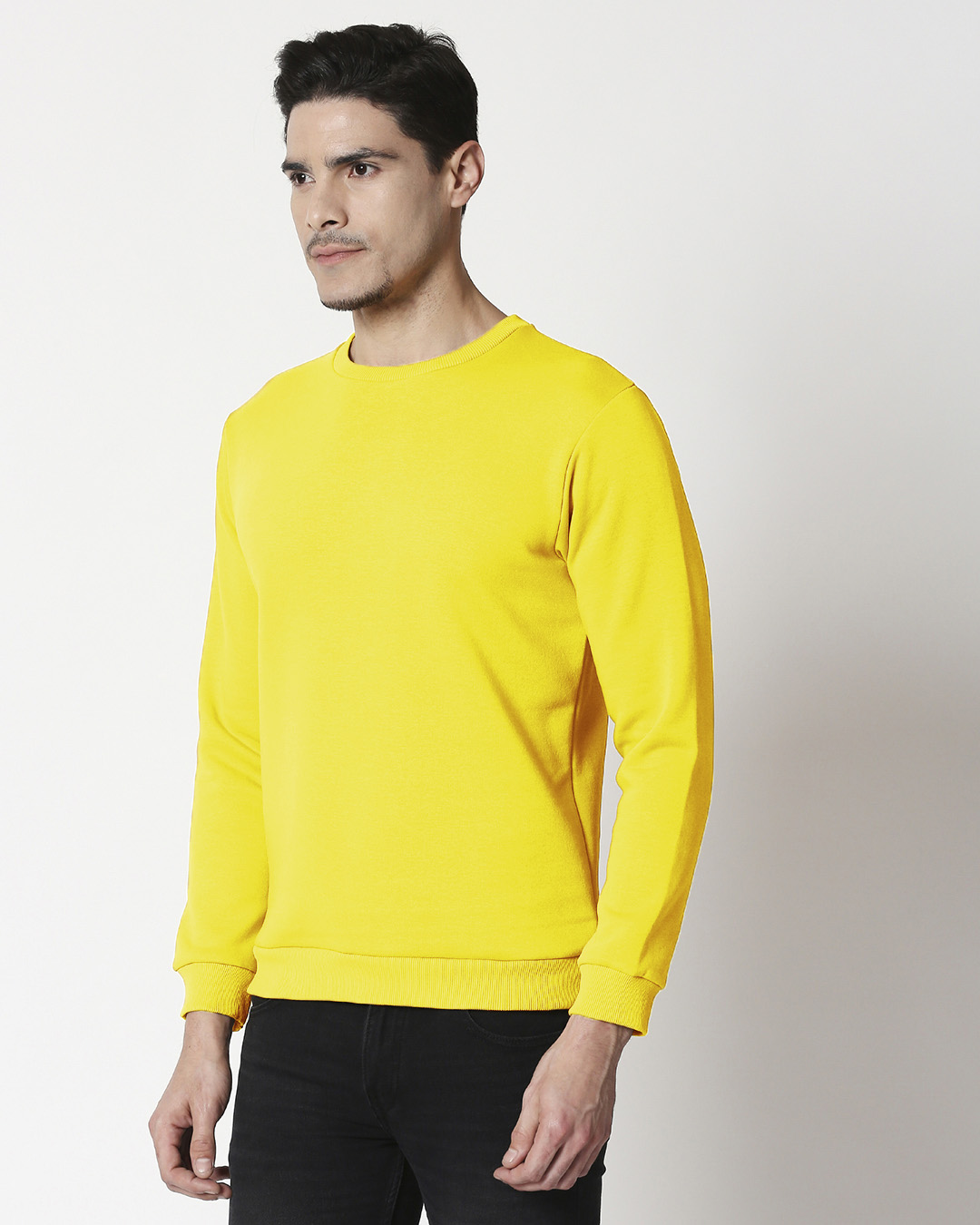 Shop Pineapple Yellow Fleece Sweatshirt-Back