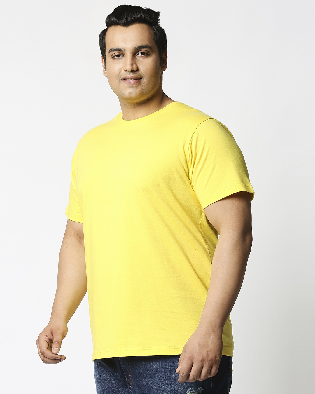 Shop Men's Pineapple Yellow Plus Size T-shirt-Back