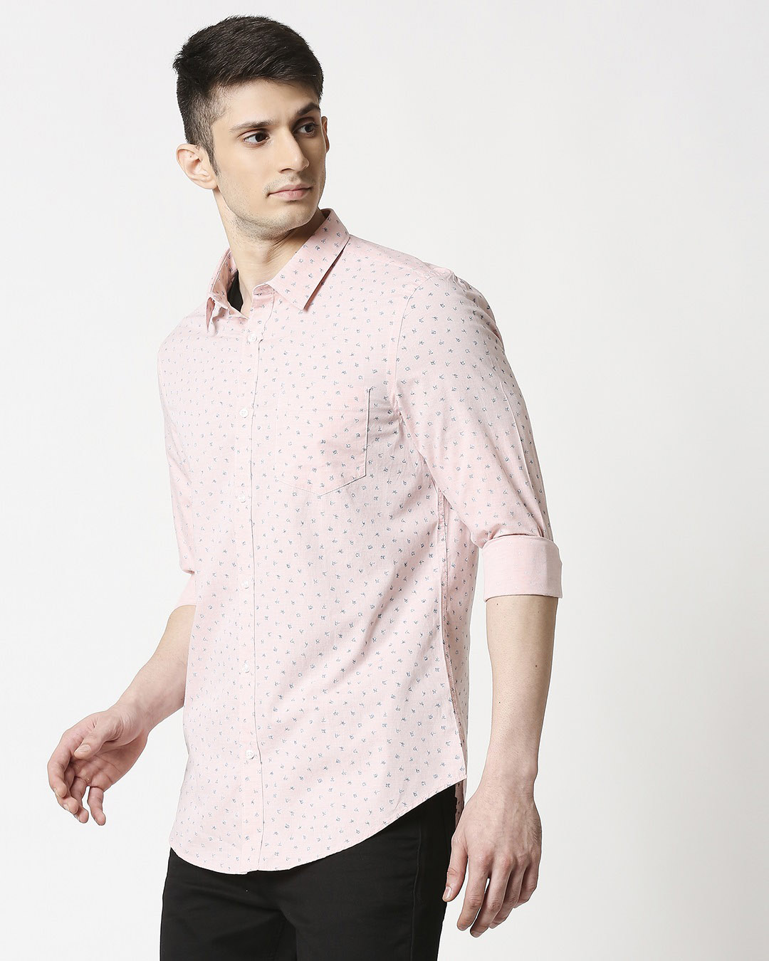 ShopPink Cotton Melange Shirt-Design
