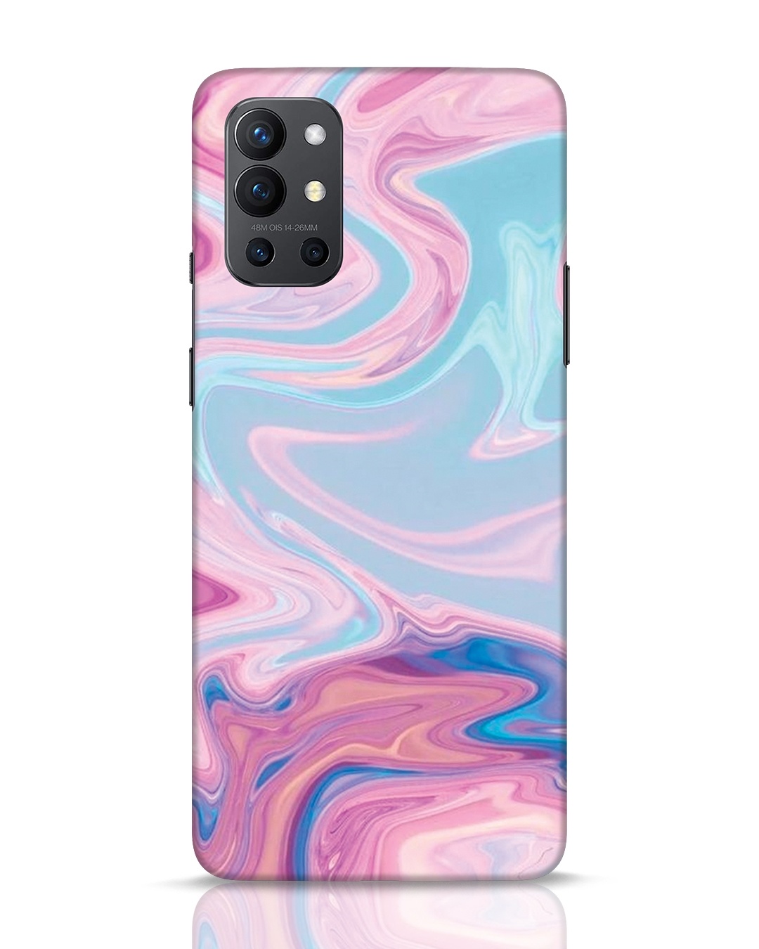 Buy Pink Marble Texture Designer Hard Cover for OnePlus 9R Online in ...