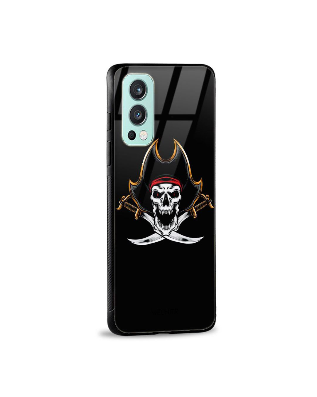 Shop Pirate Printed Premium Glass Cover for OnePlus Nord 2 (Shock Proof, Lightweight)-Back