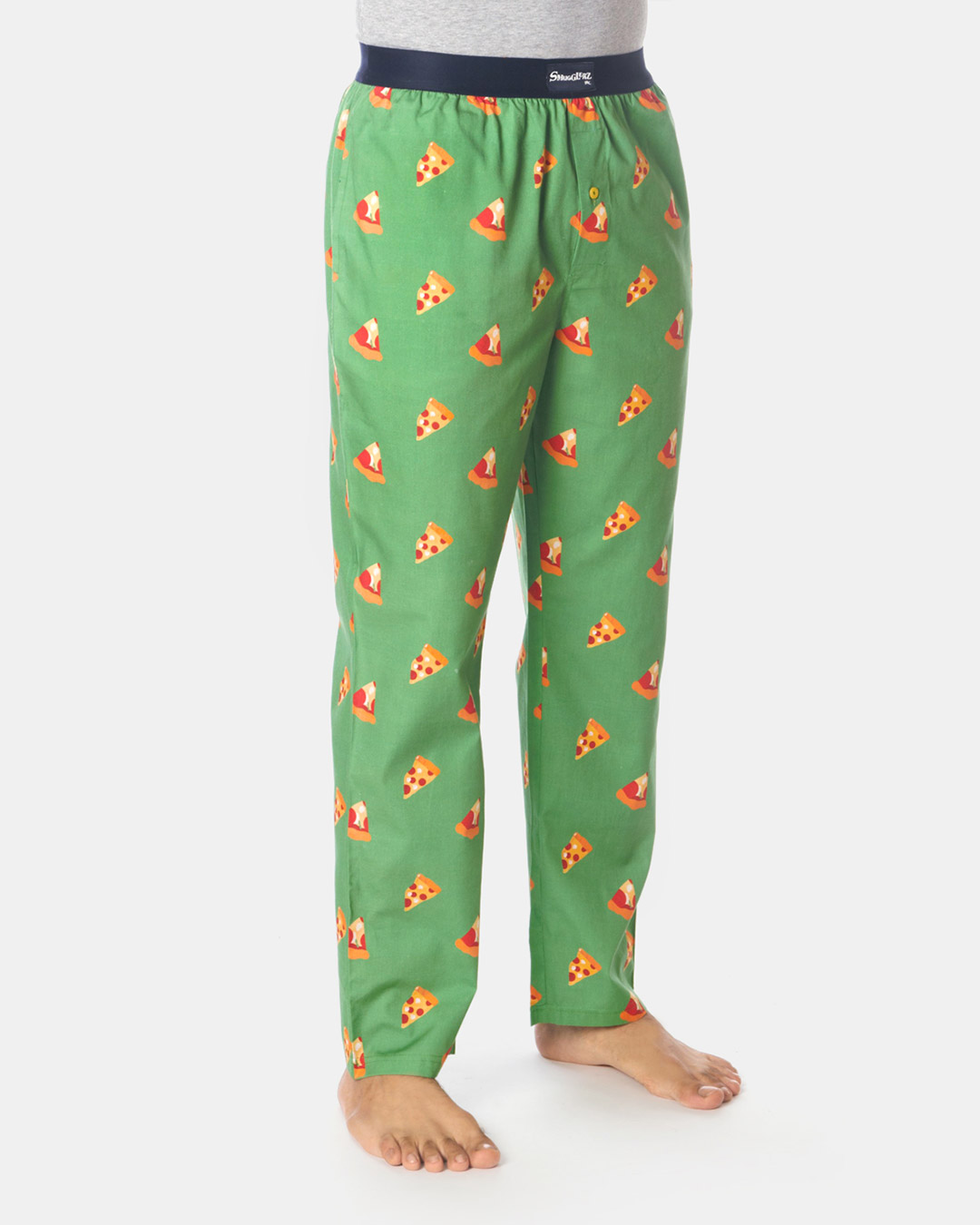 Shop Pizza Pyjamas Green-Back