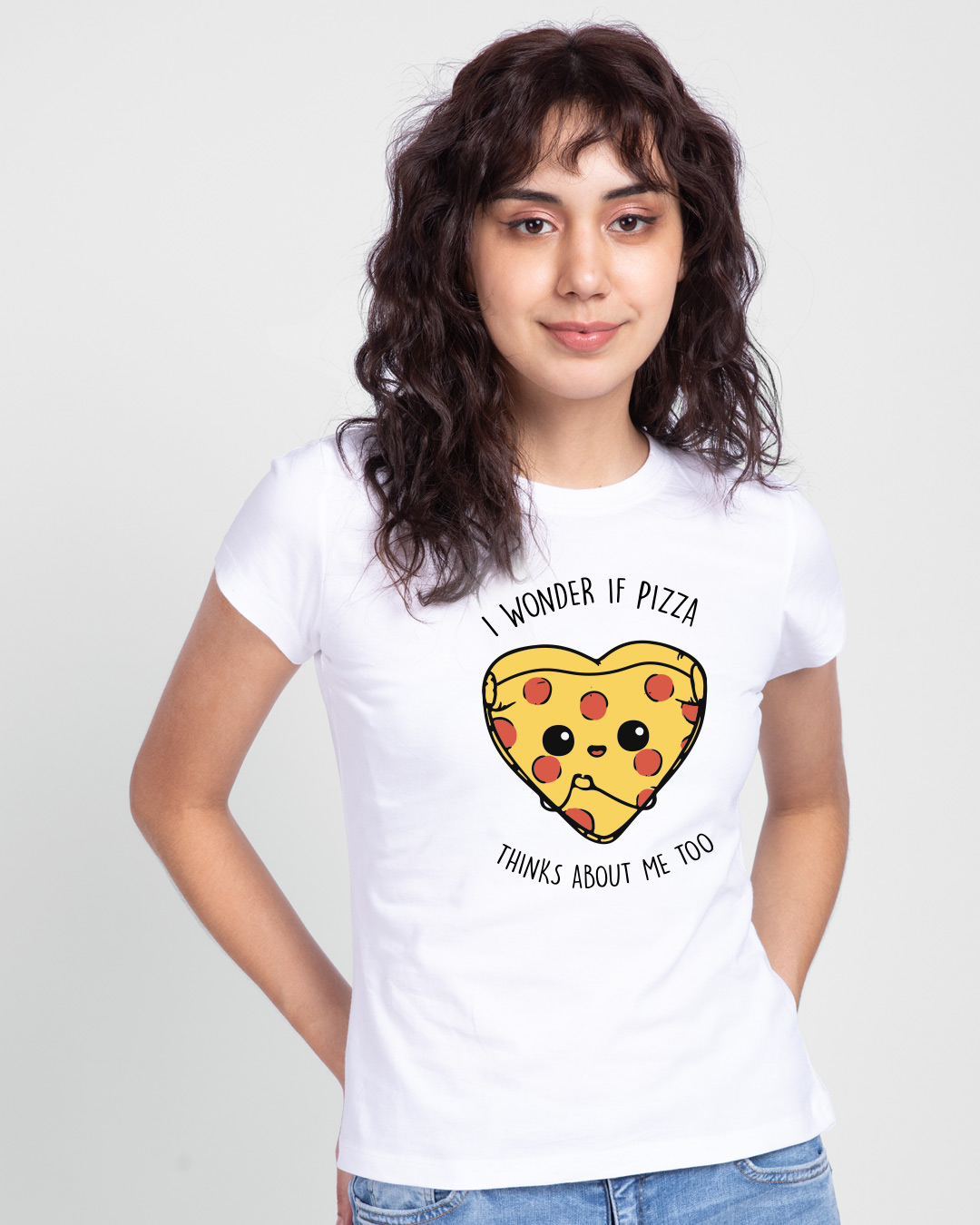 Shop Pizza Thanks Half Sleeve Women's T-shirt-Back
