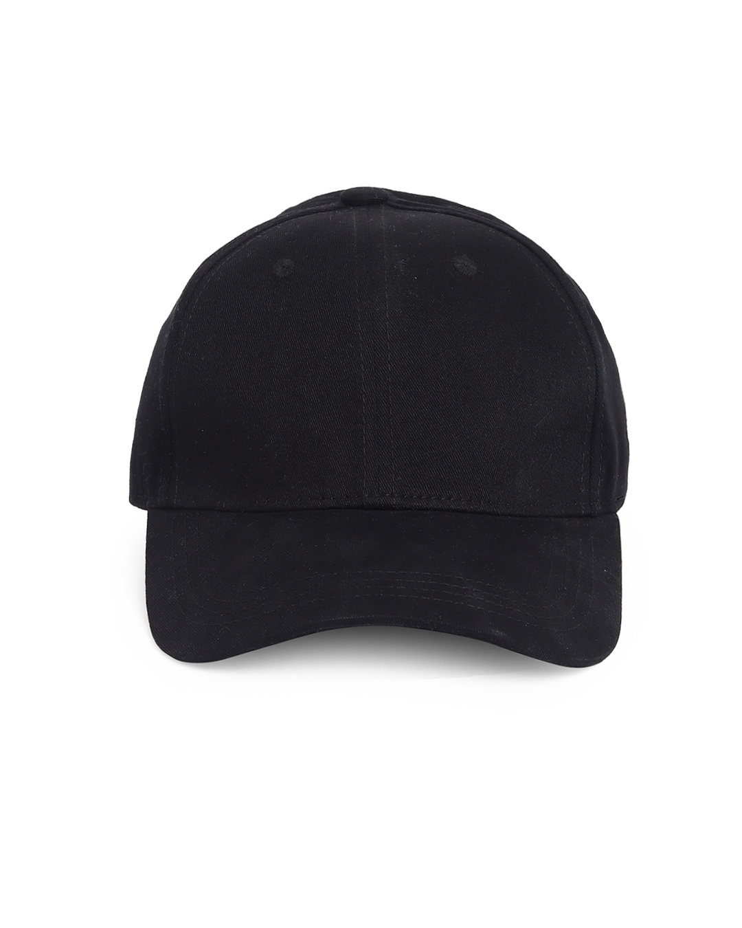 Shop Plain Black Baseball Cap-Back