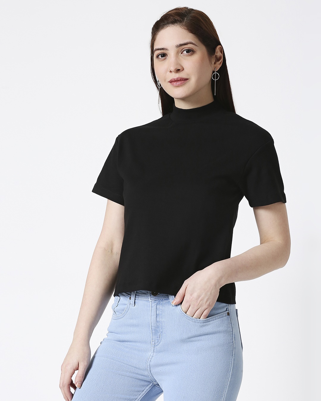 turtle neck under tee shirt