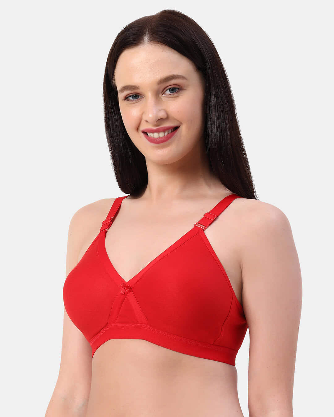 Shop Planet Inner Non Padded Crossfit Full Coverage T-shirt Bra In Red-Back