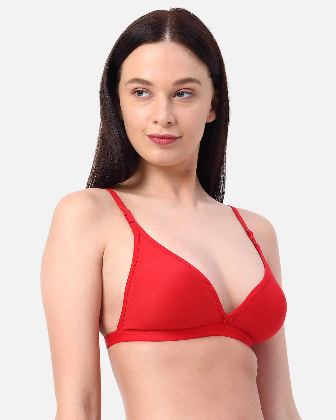 Shop Planet Inner Non Padded Non Wired Backless Plunge Bra In Red-Back