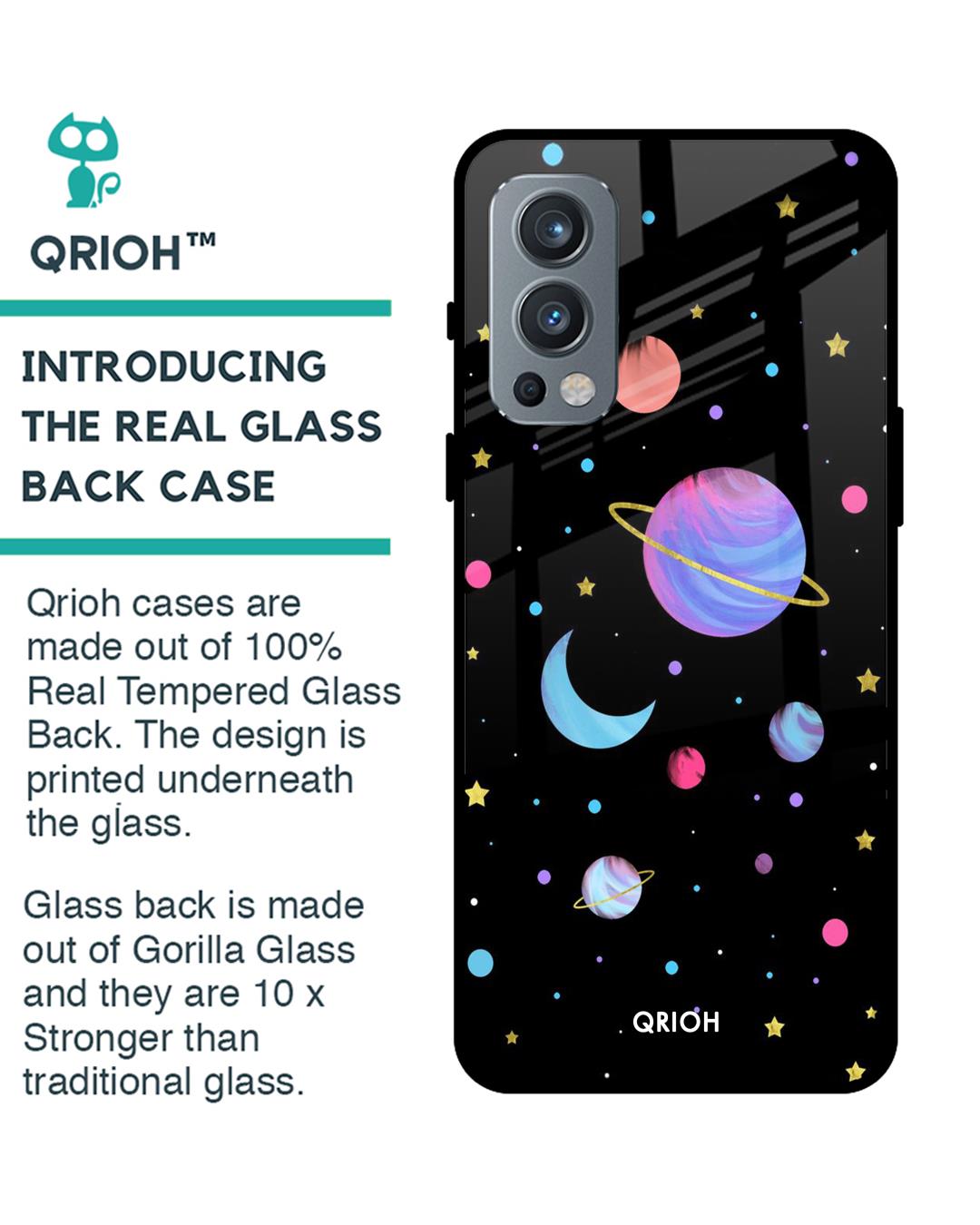 Shop Planet Play Printed Premium Glass Cover For OnePlus Nord 2 5G (Impact Resistant, Matte Finish)-Back