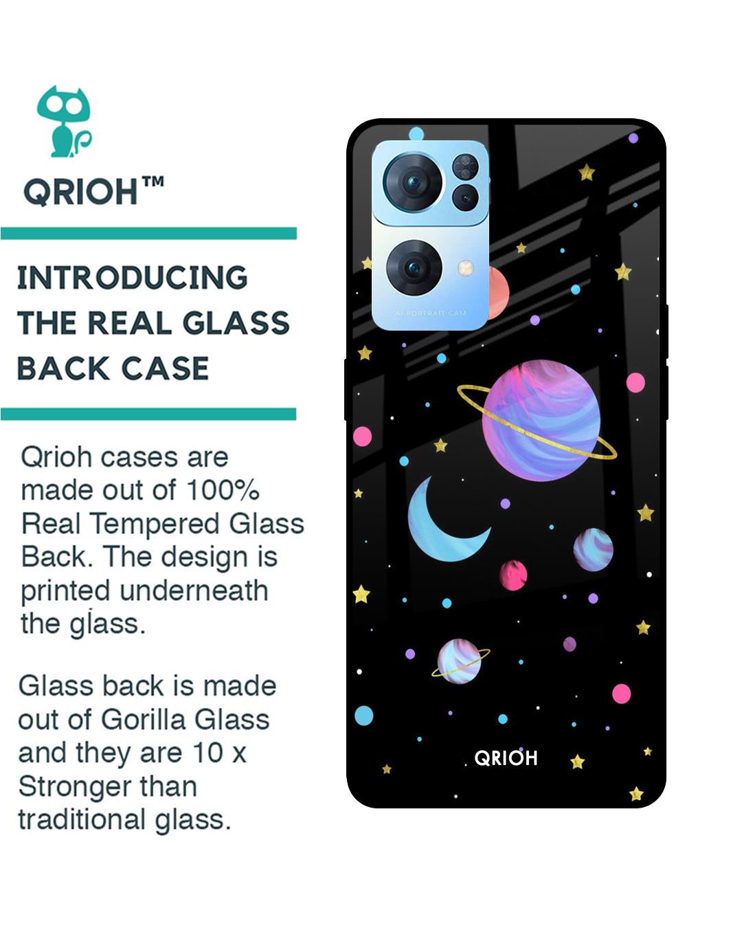 Shop Planet Play Printed Premium Glass Cover For Oppo Reno7 Pro 5G (Impact Resistant, Matte Finish)-Back