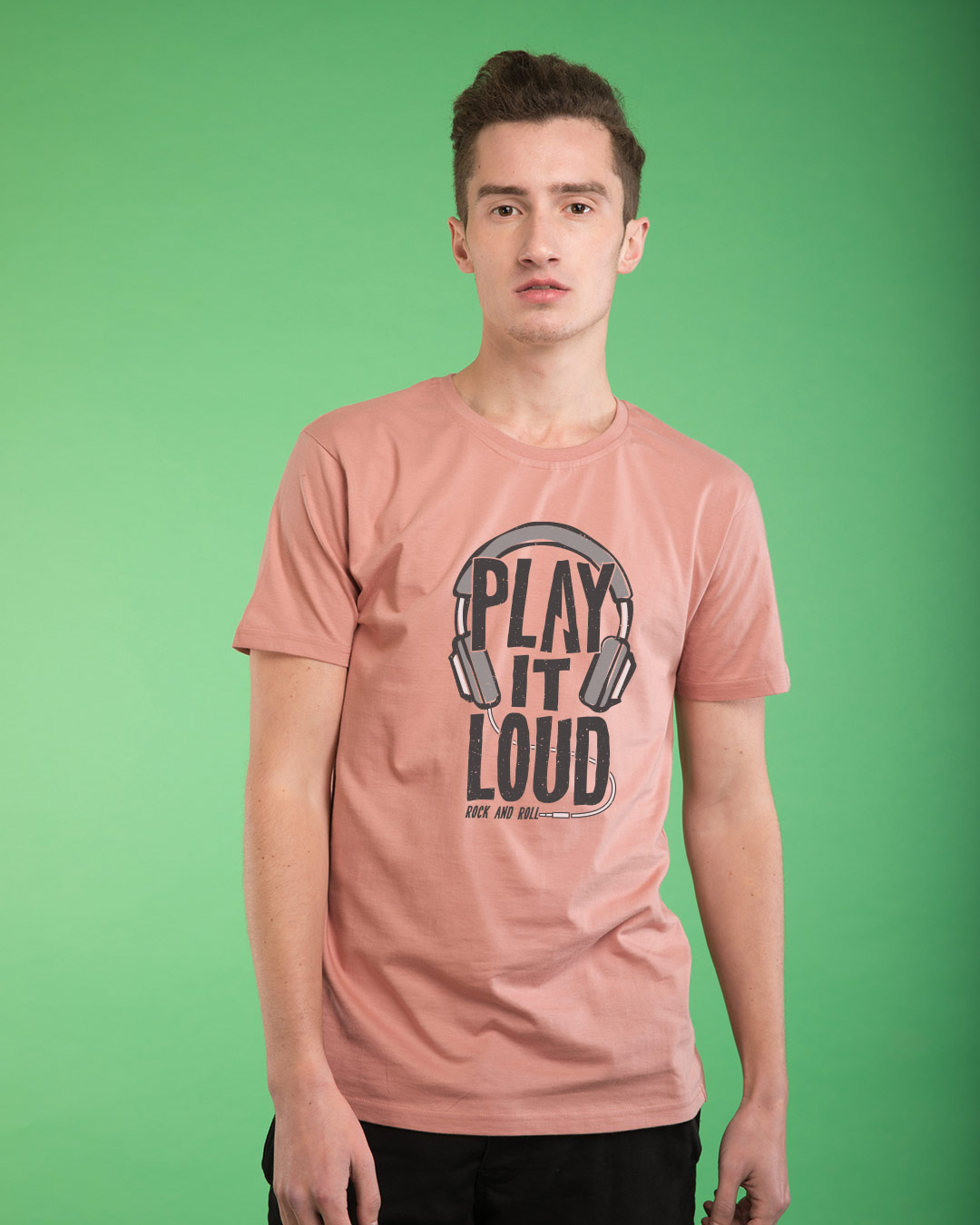Shop Play It Loud Half Sleeve T-Shirt-Back