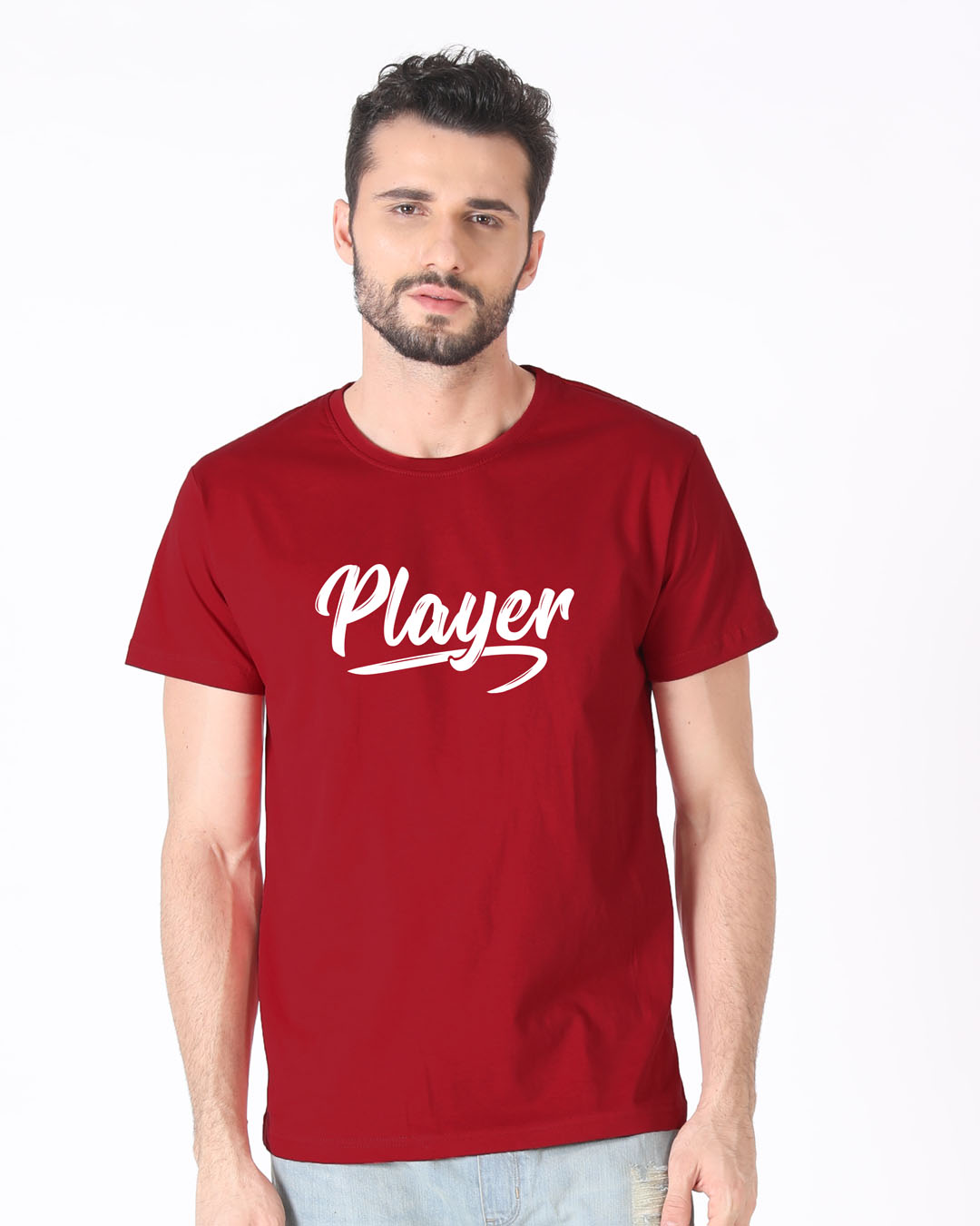 Shop Player Typography Half Sleeve T-Shirt-Back
