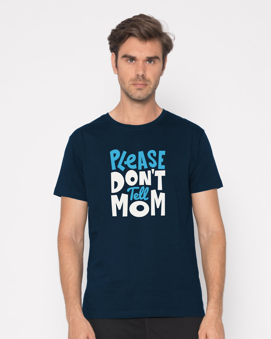 Shop Please Don't Tell Mom Half Sleeve T-Shirt-Back