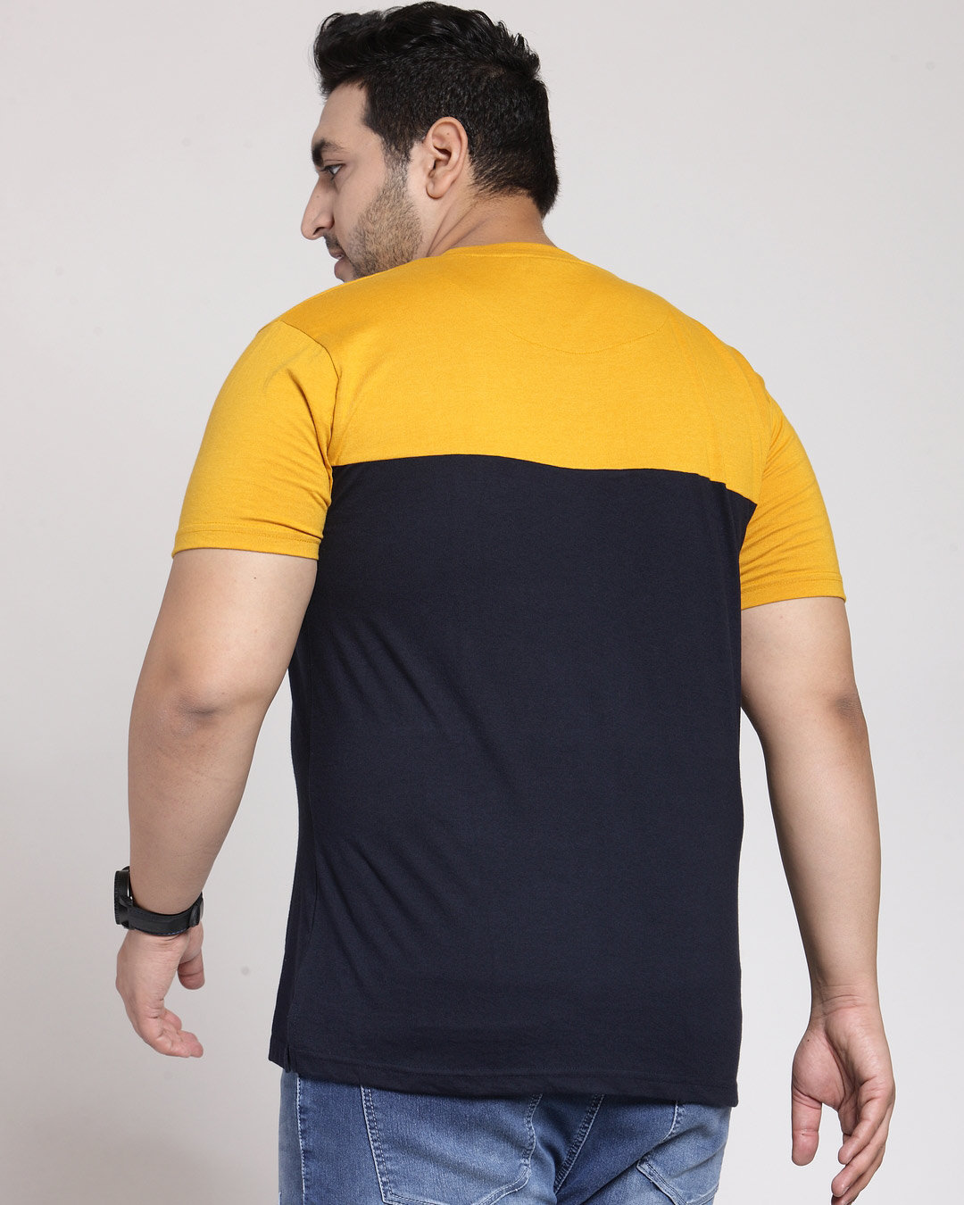 Shop PlusS Men's T-Shirt Half Sleeves-Back