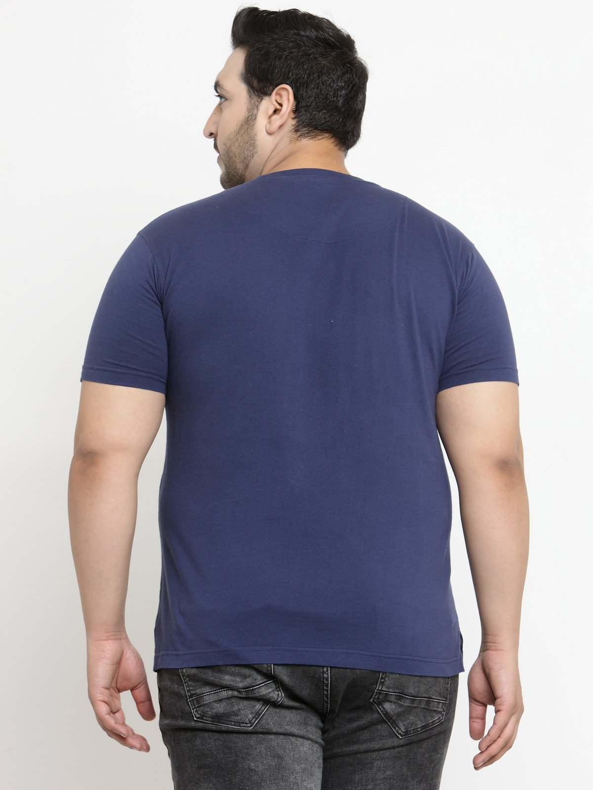 Shop PlusS Men's T-Shirt Half Sleeves-Back