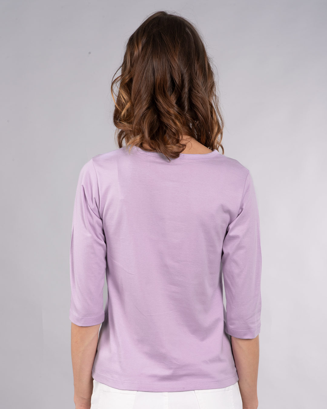 Shop Pocket Dalmatian Round Neck 3/4th Sleeve T-Shirt (DL)-Back