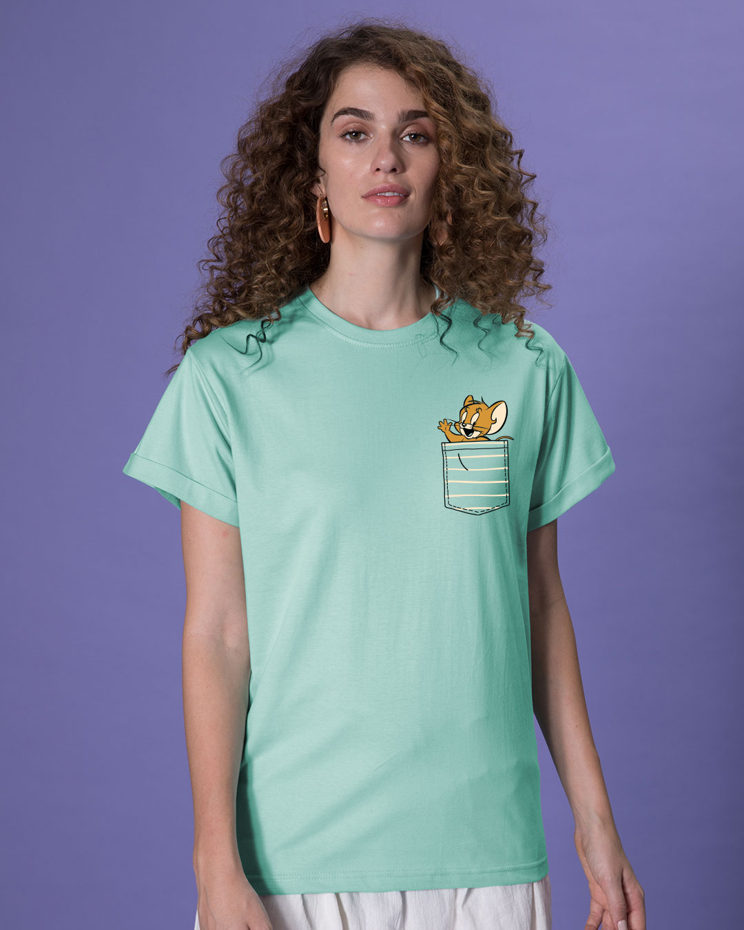 Shop Pocket Jerry Boyfriend T-Shirt (TJL)-Back