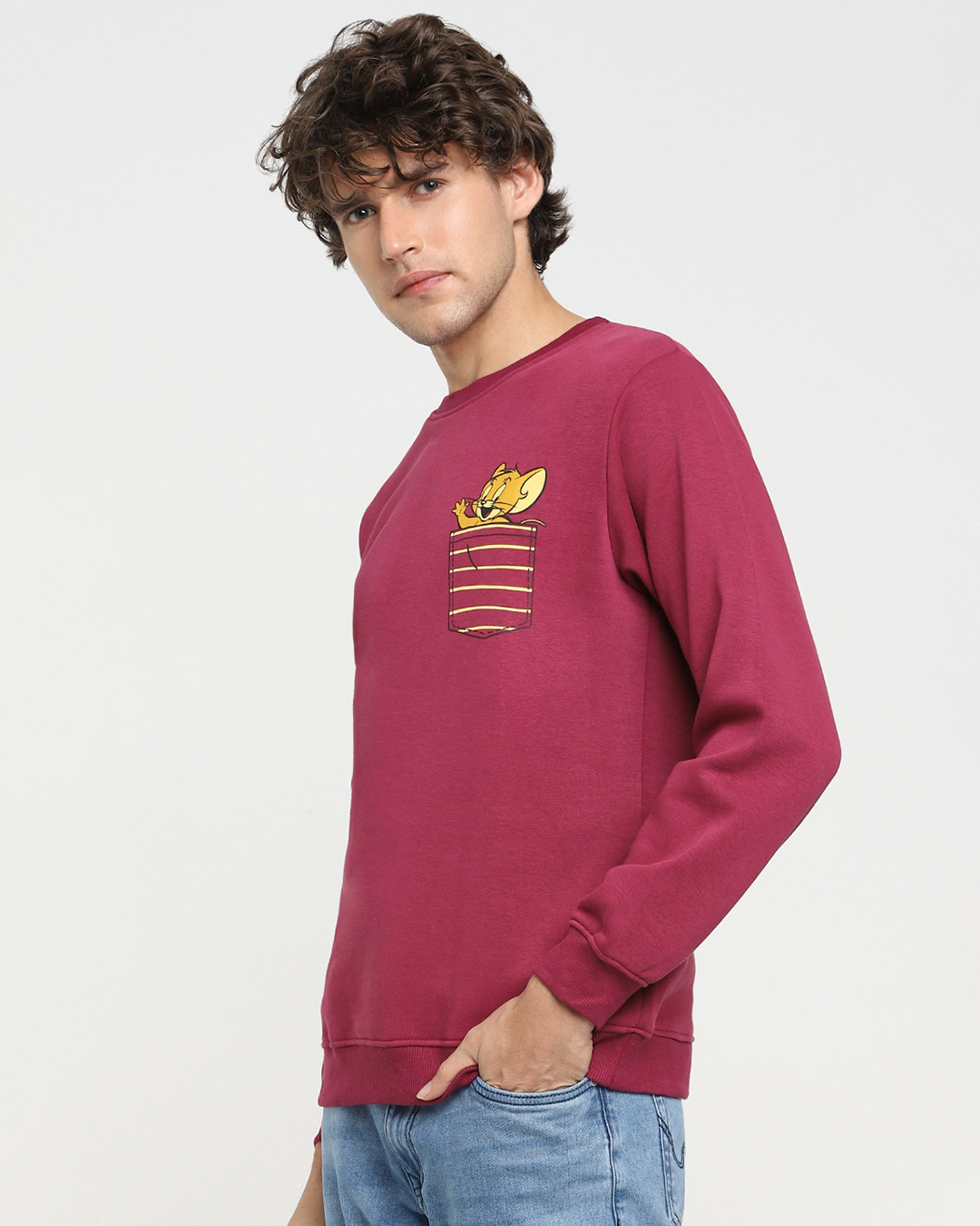 Shop Pocket Jerry Fleece Sweatshirt-Back