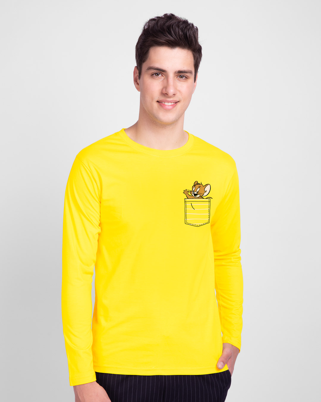 Shop Pocket Jerry Full Sleeve T-Shirt (TJL)-Back